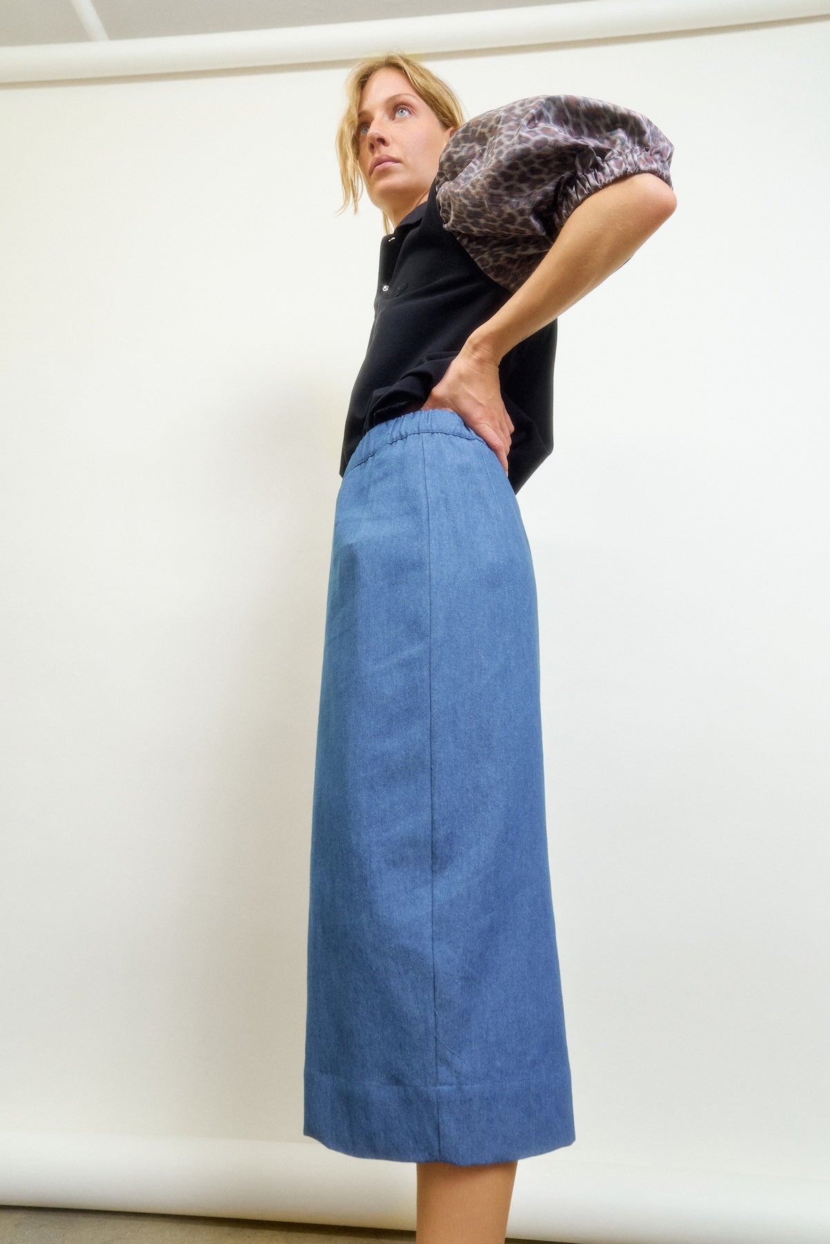 LE PENCIL | washed denim