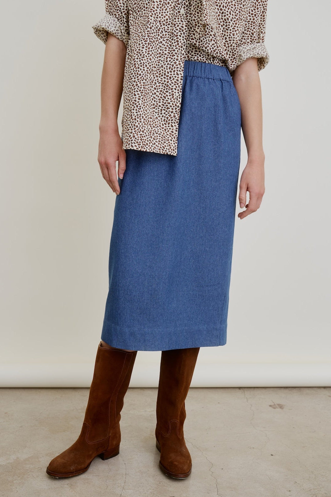 LE PENCIL | washed denim