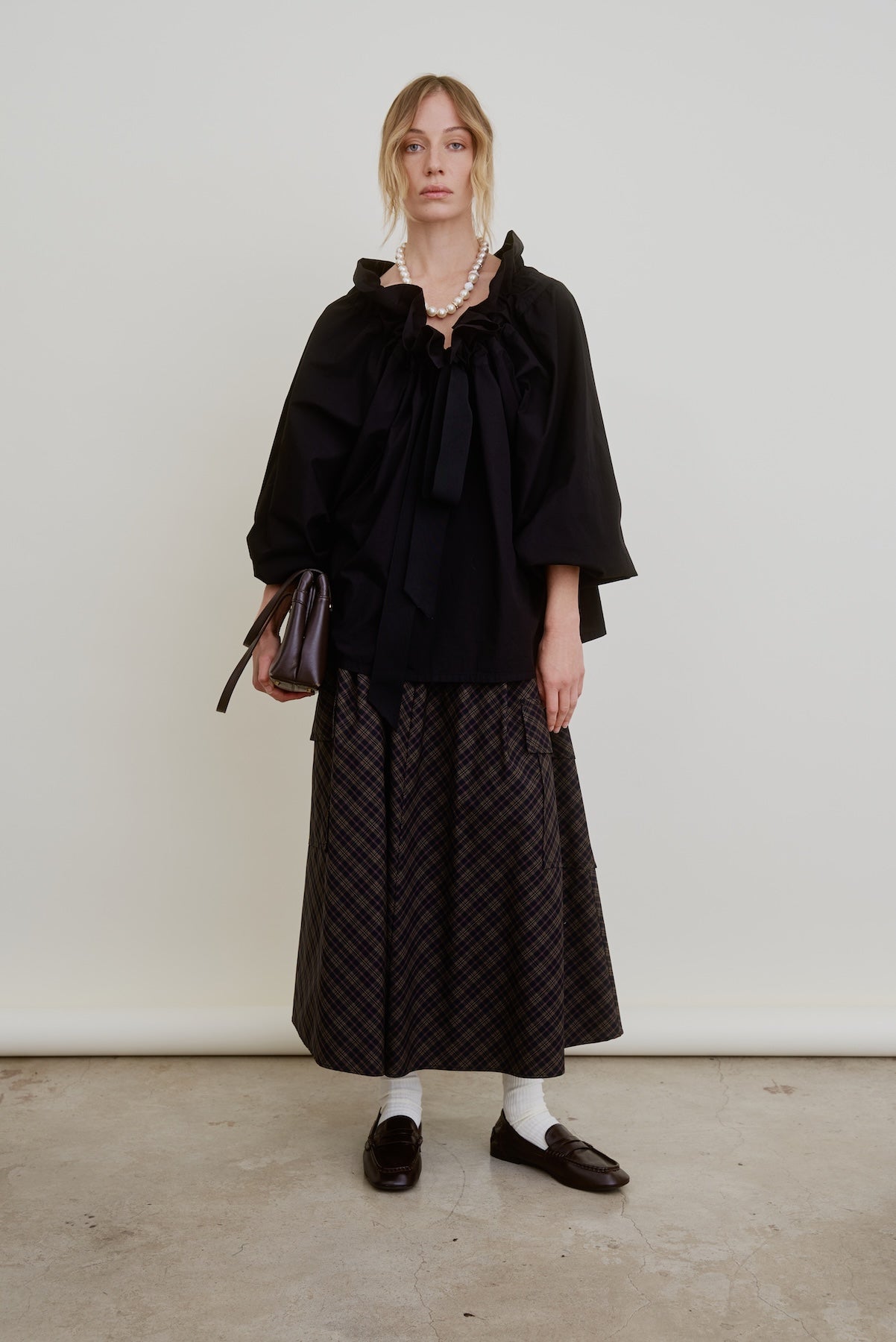 LE CARGO | black w/brown plaid