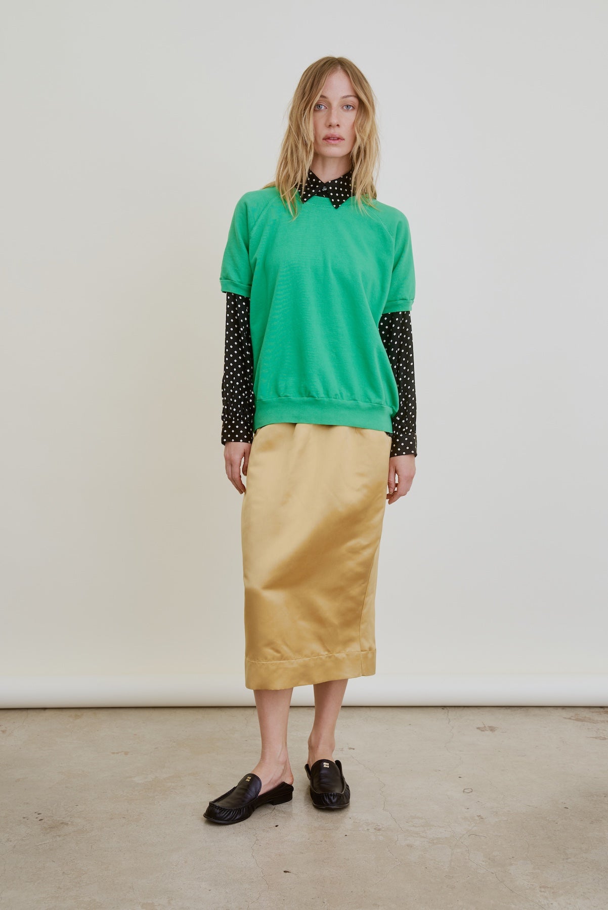 LE PENCIL | gold satin