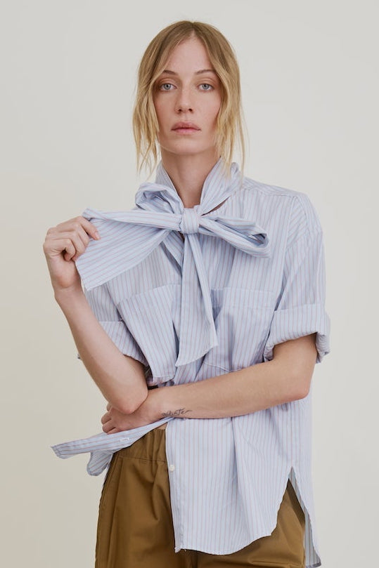 DEAR POLLY | sky blue stripe