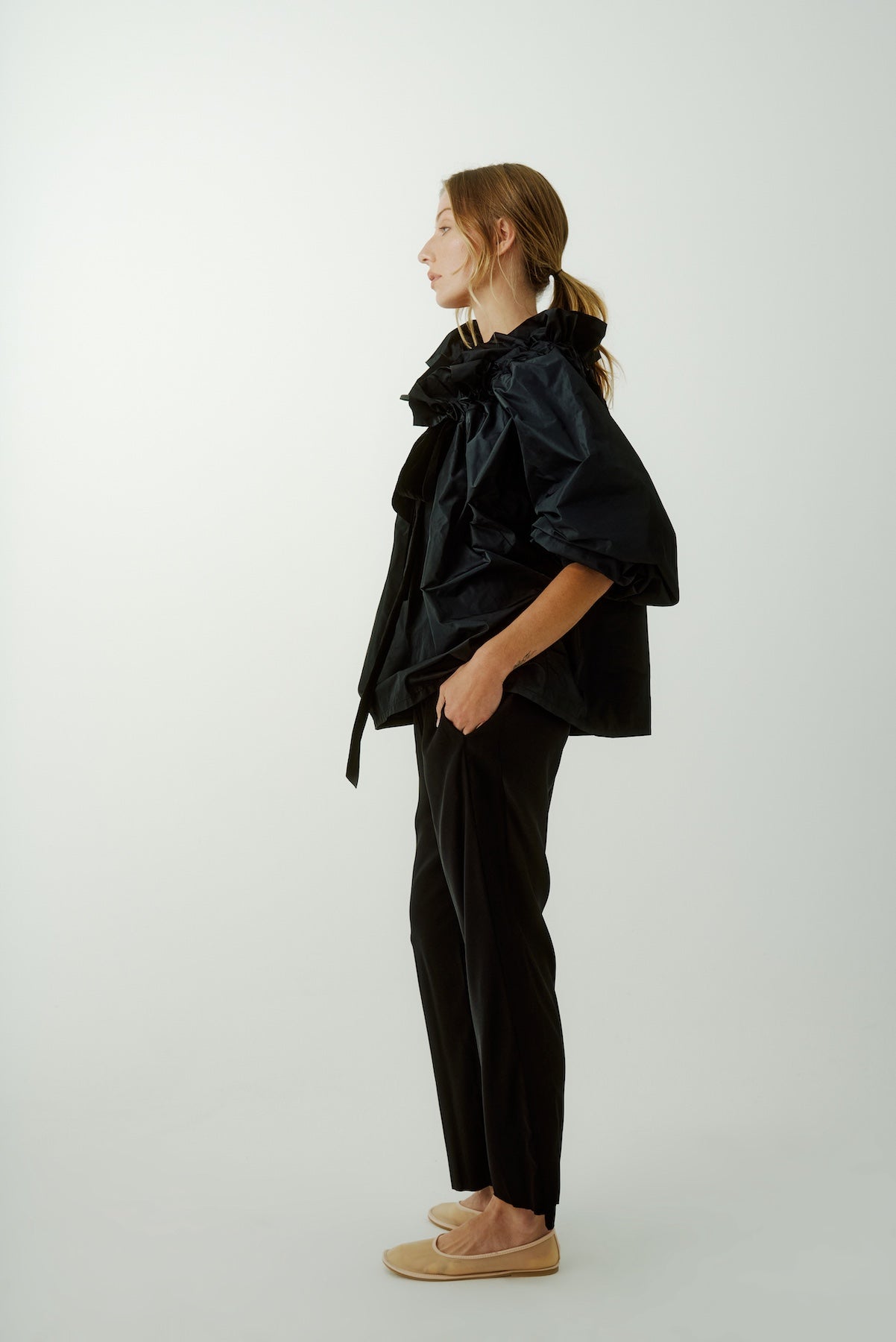 BEAUTIFUL MESS | black taffeta