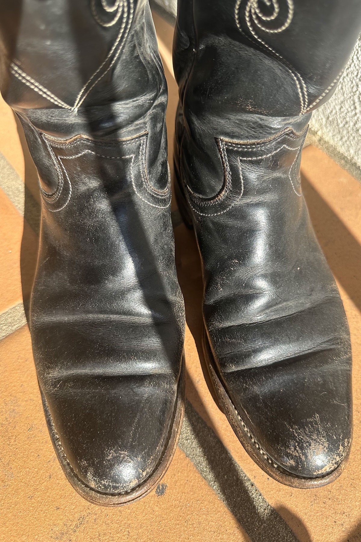 VINTAGE JUSTIN ROPER BOOTS | black