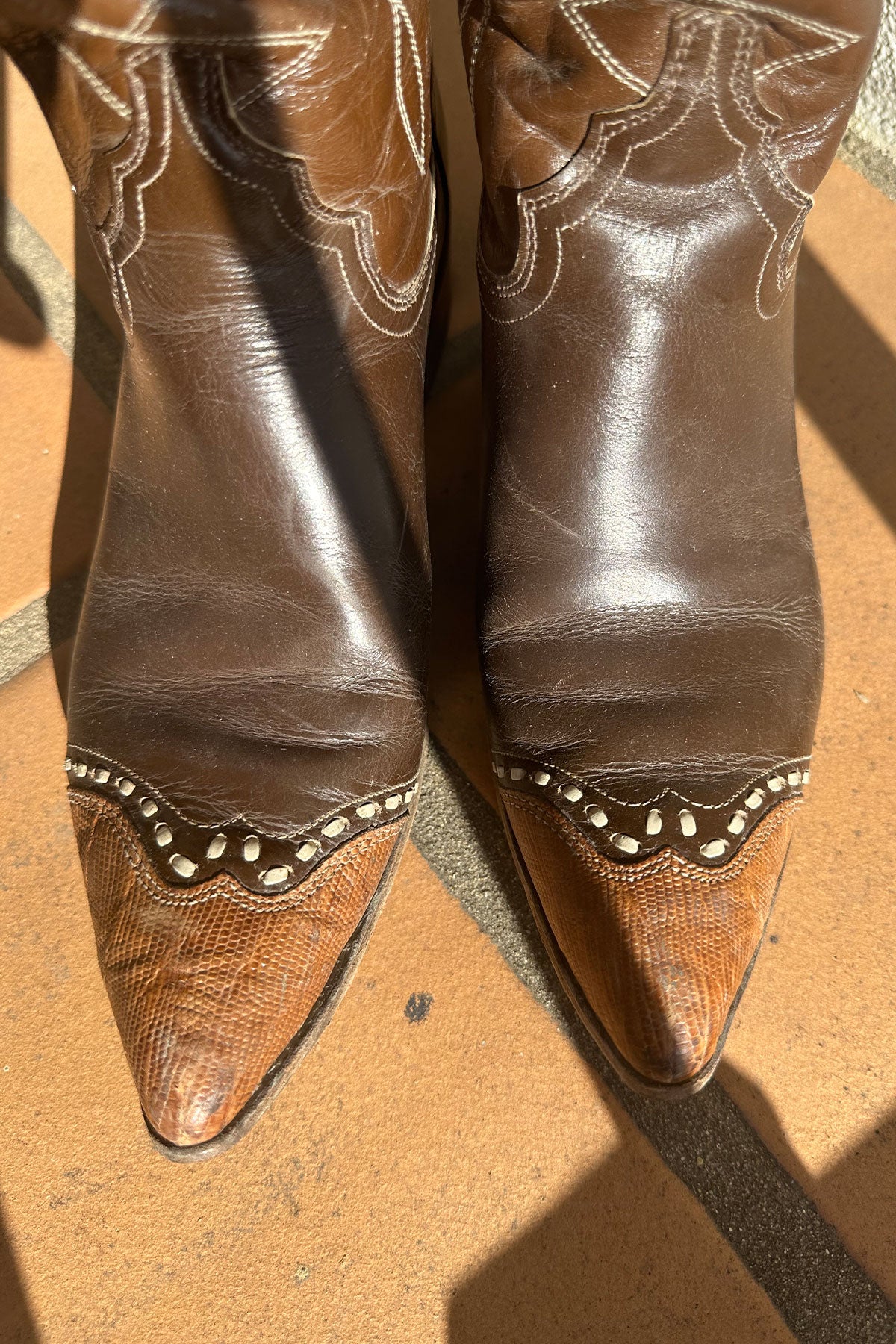 VINTAGE TONY LAMA COWBOY BOOTS | emilia teju w/ lizard toe