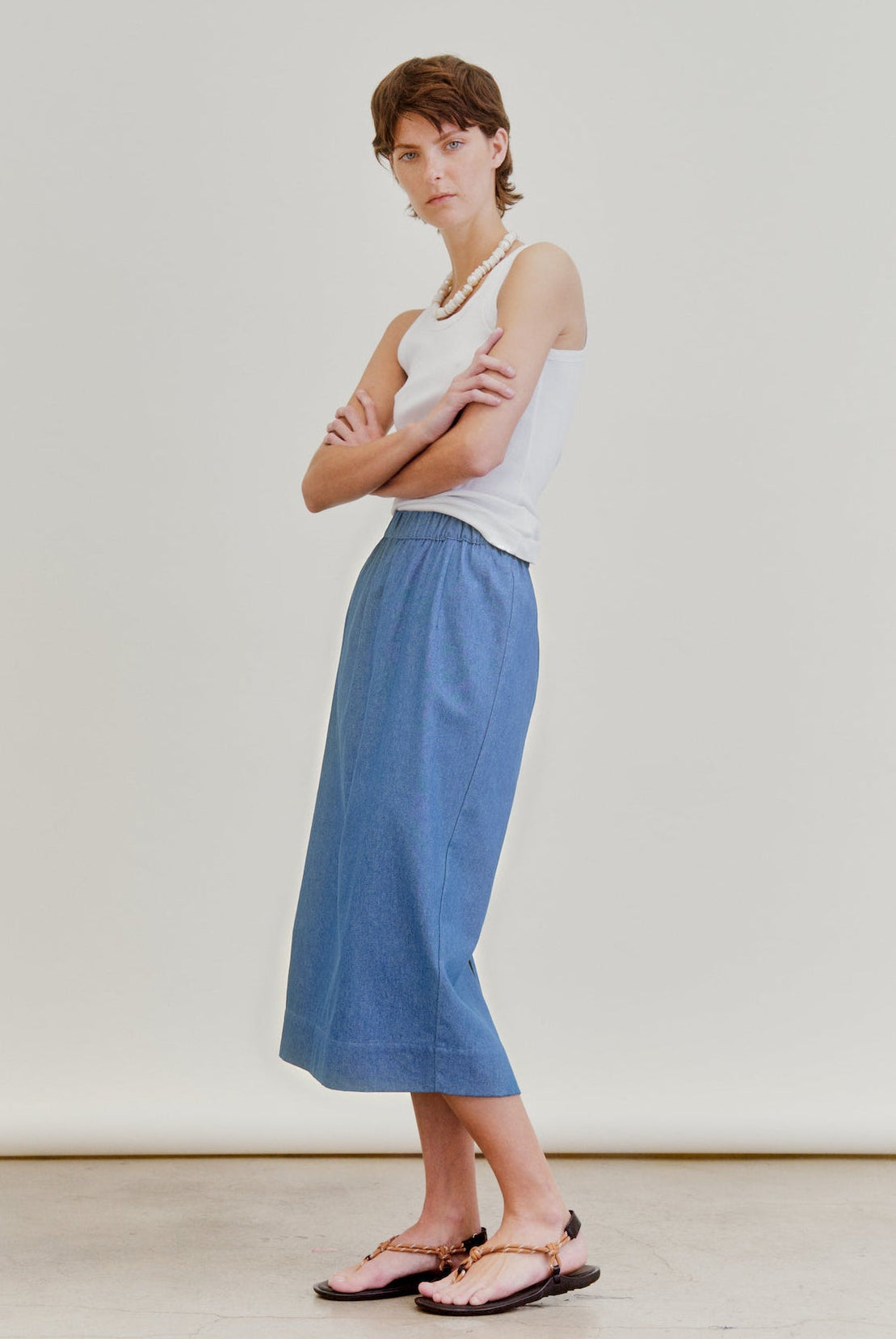 LE PENCIL | washed denim