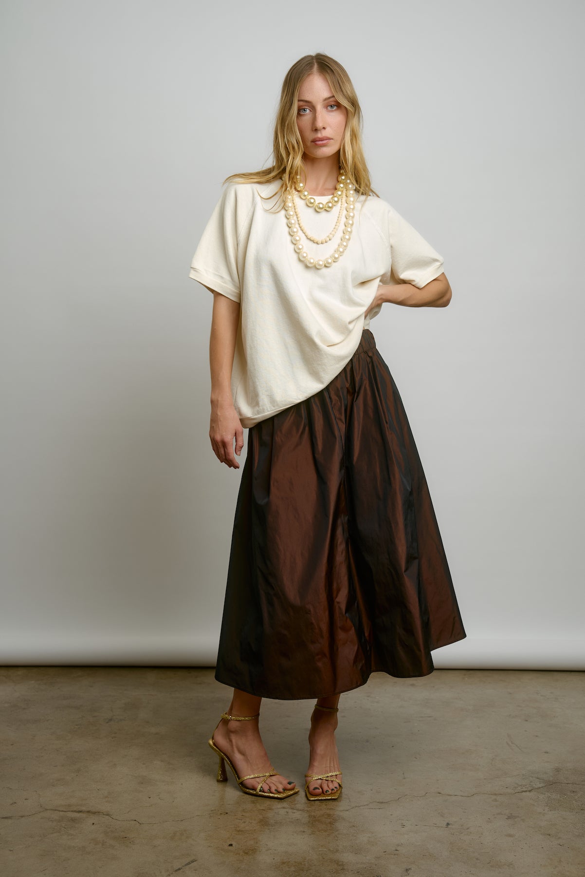 Taffeta skirt clearance