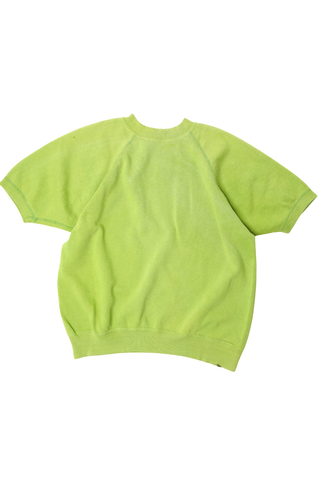 VINTAGE SWEATSHIRT | short sleeve mickey mouse lime