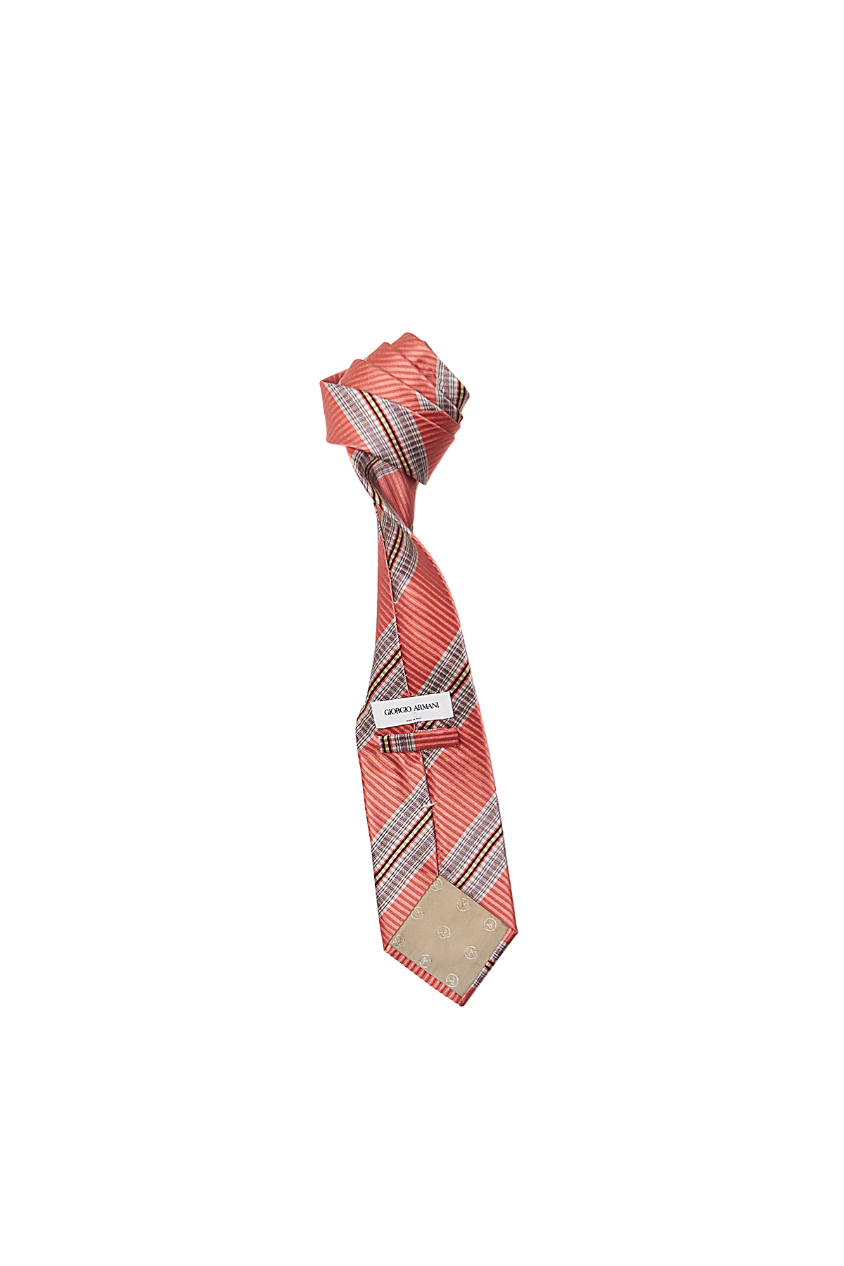 VINTAGE TIE | armani salmon stripe