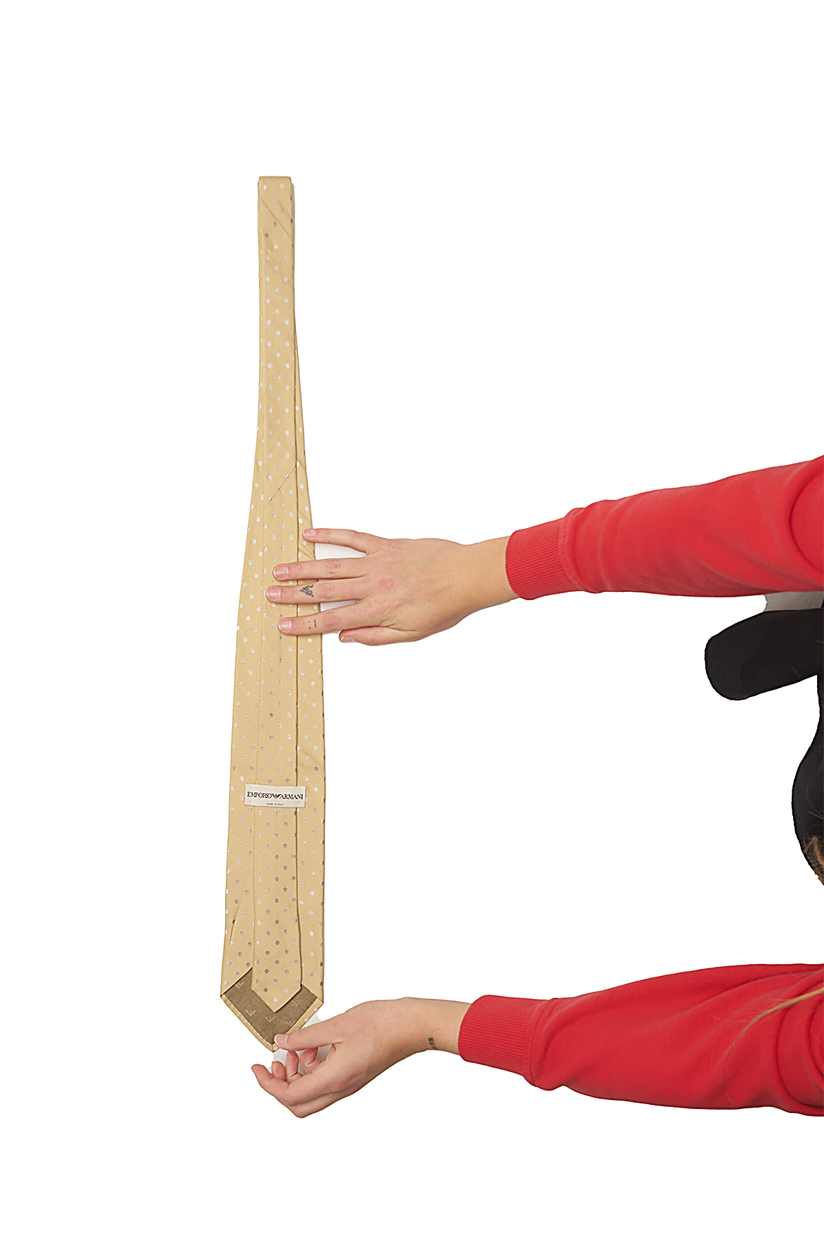 VINTAGE TIE | emporio armani beige dot