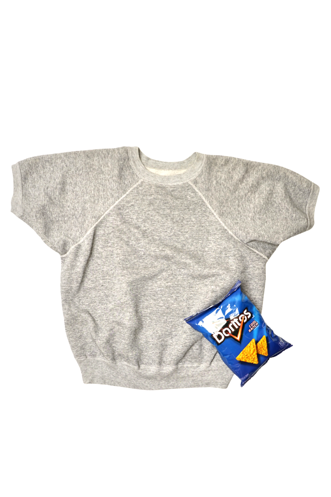 VINTAGE S/S SWEATSHIRT | grey heather