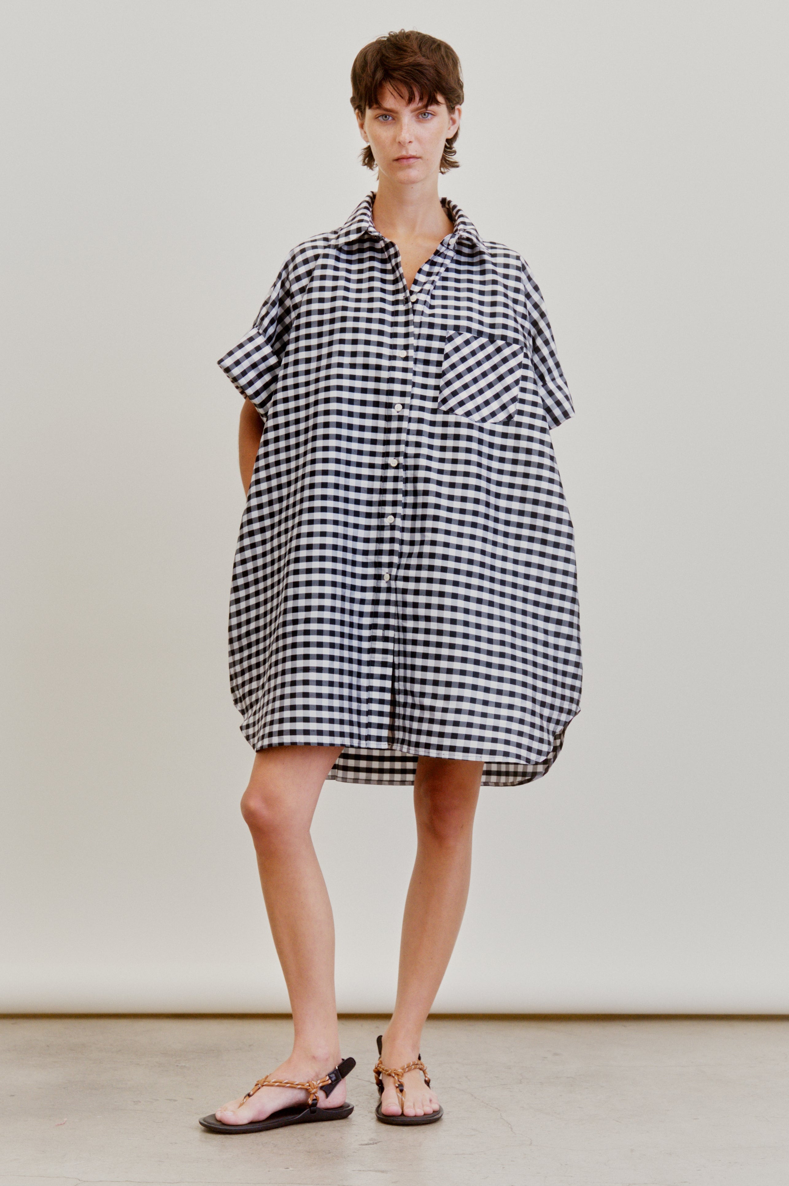 BELLINI DRESS | gingham taffeta