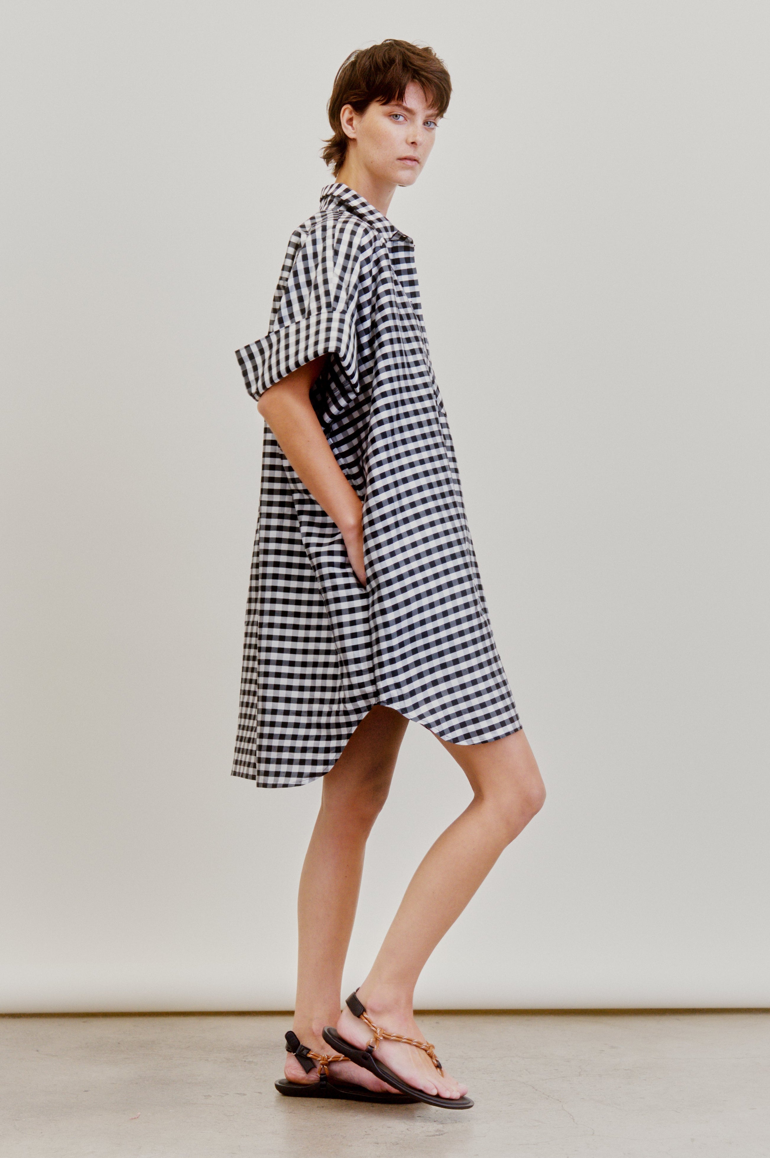 BELLINI DRESS | gingham taffeta
