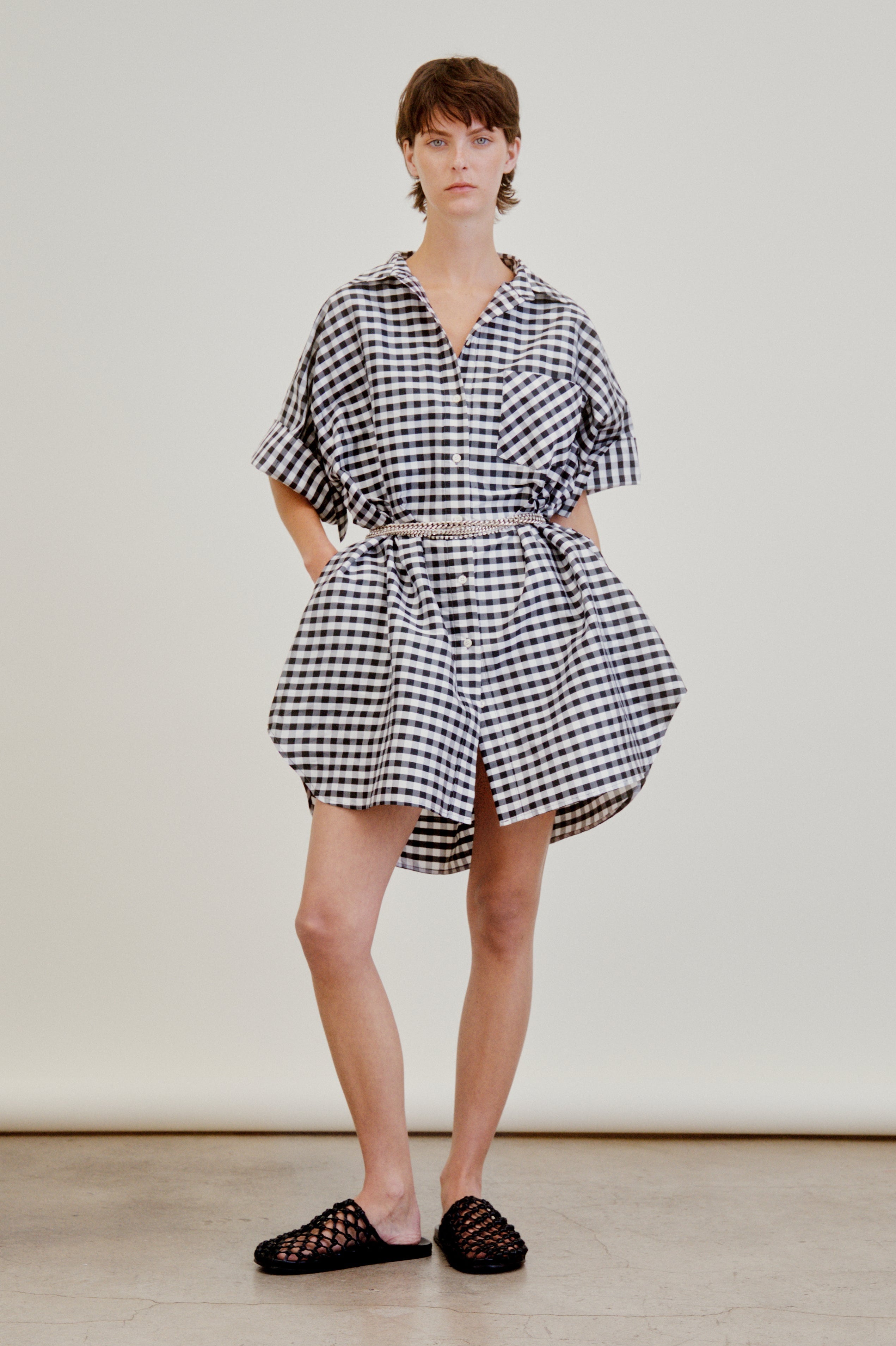 BELLINI DRESS | gingham taffeta