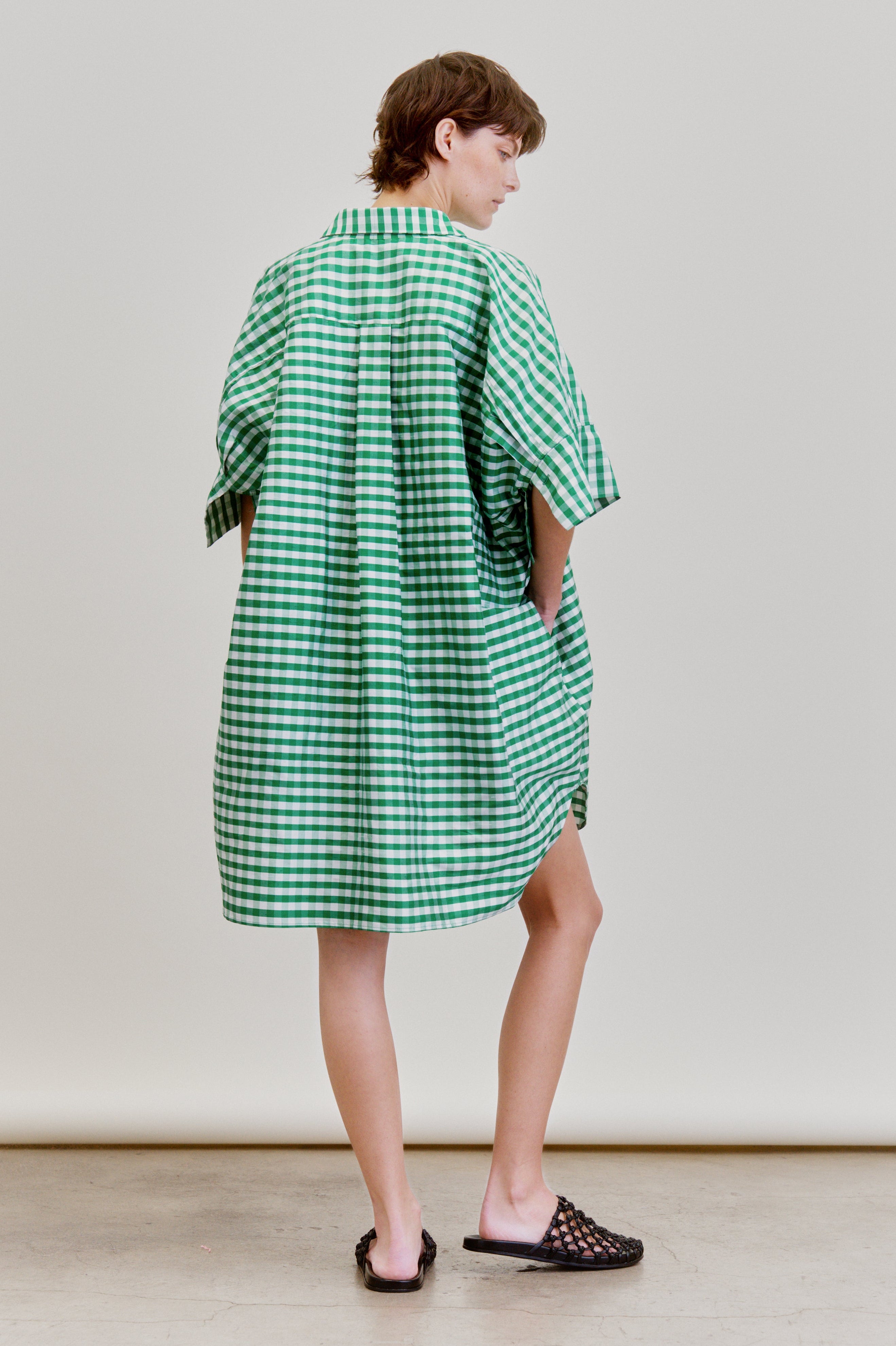 BELLINI DRESS | gingham taffeta