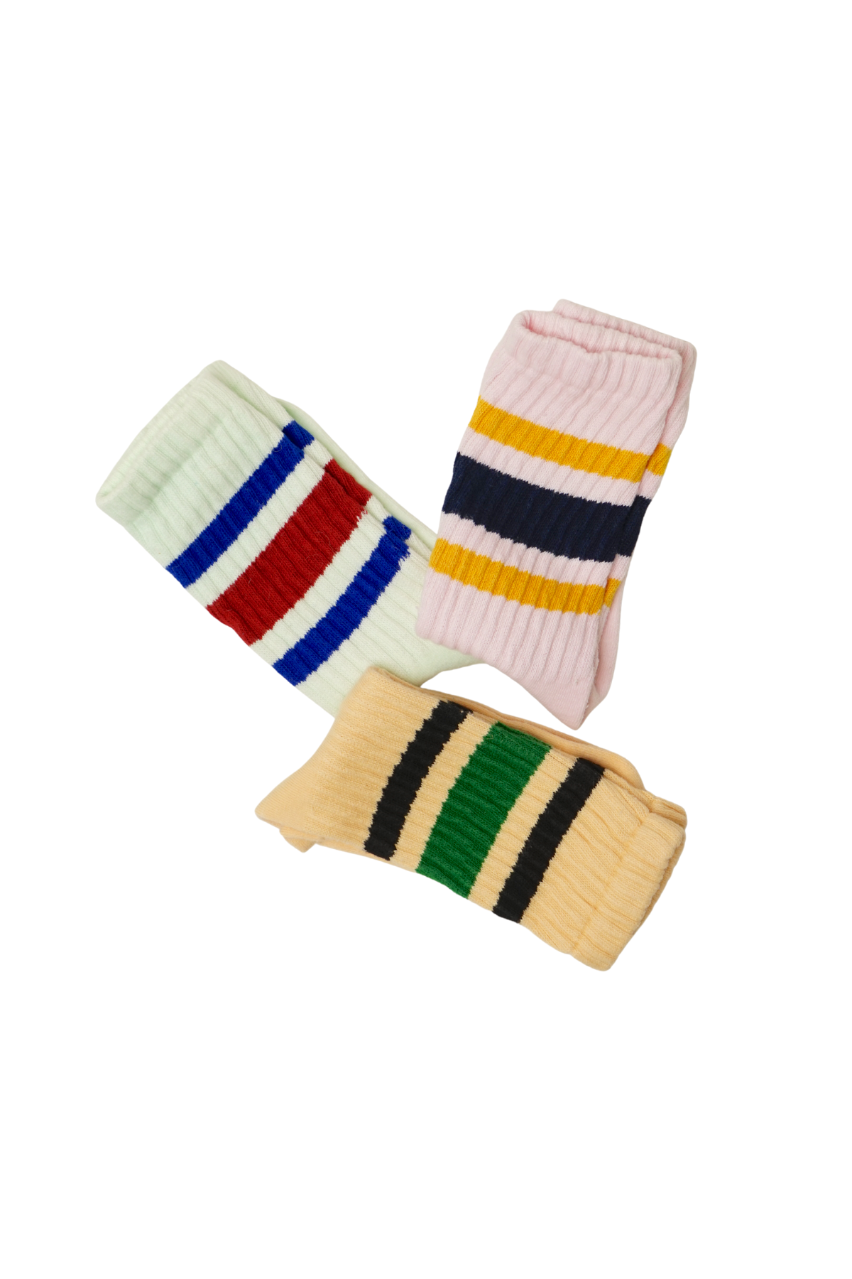 STRIPE CREW SOCKS | collegiate set