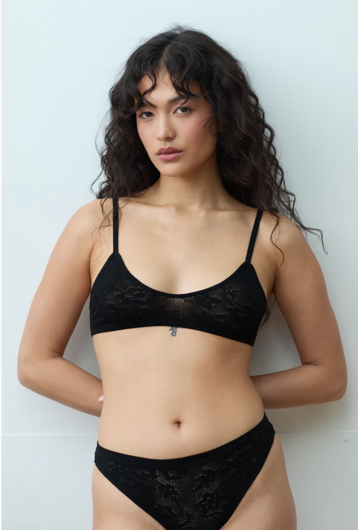 BRALETTE | floral knit