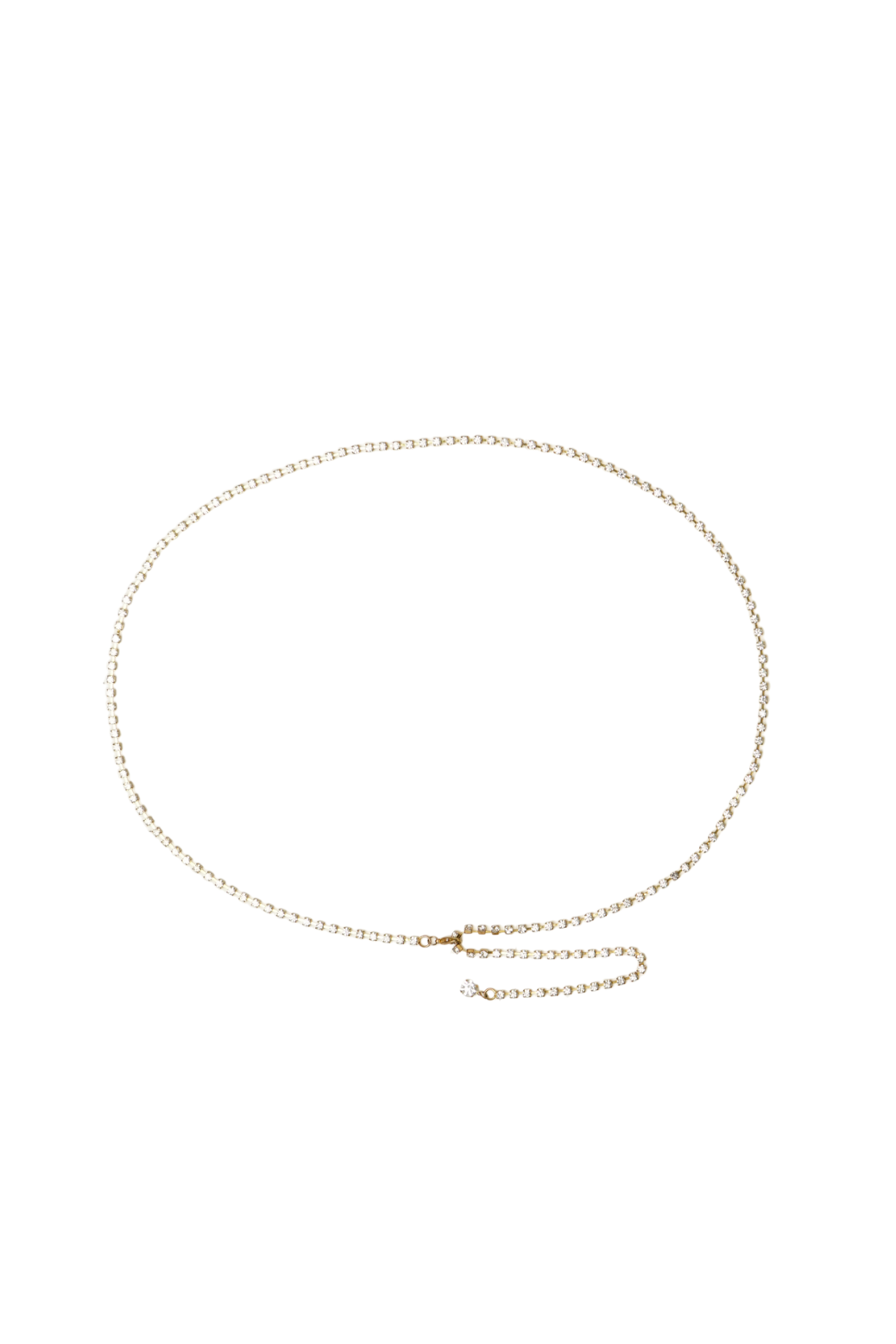 CHAIN BELT | thin rhinestone