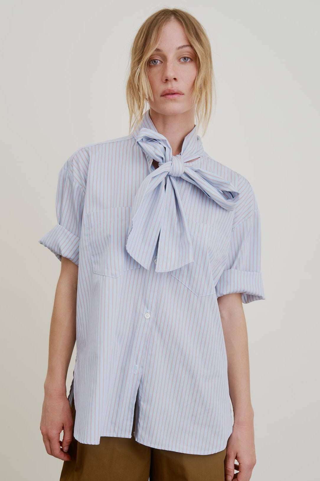 DEAR POLLY | sky blue stripe