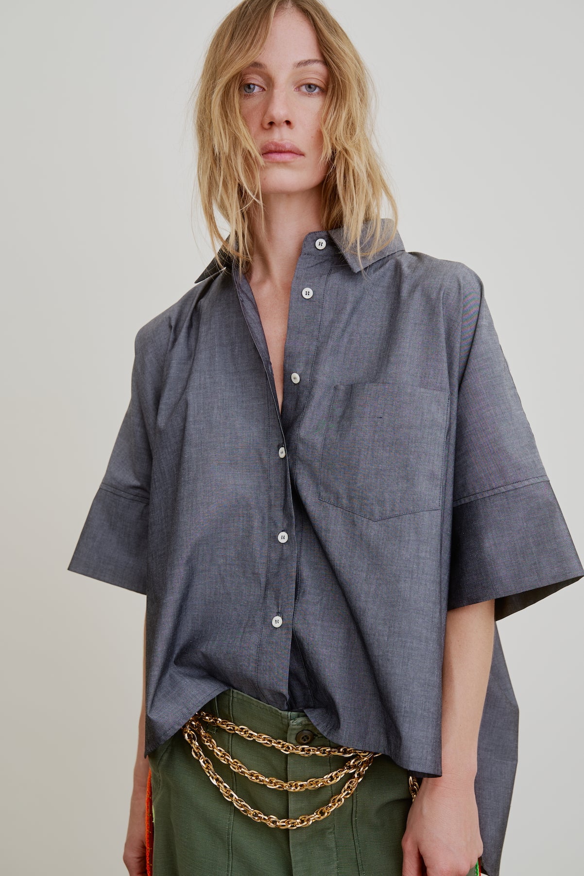 VESPER | grey chambray