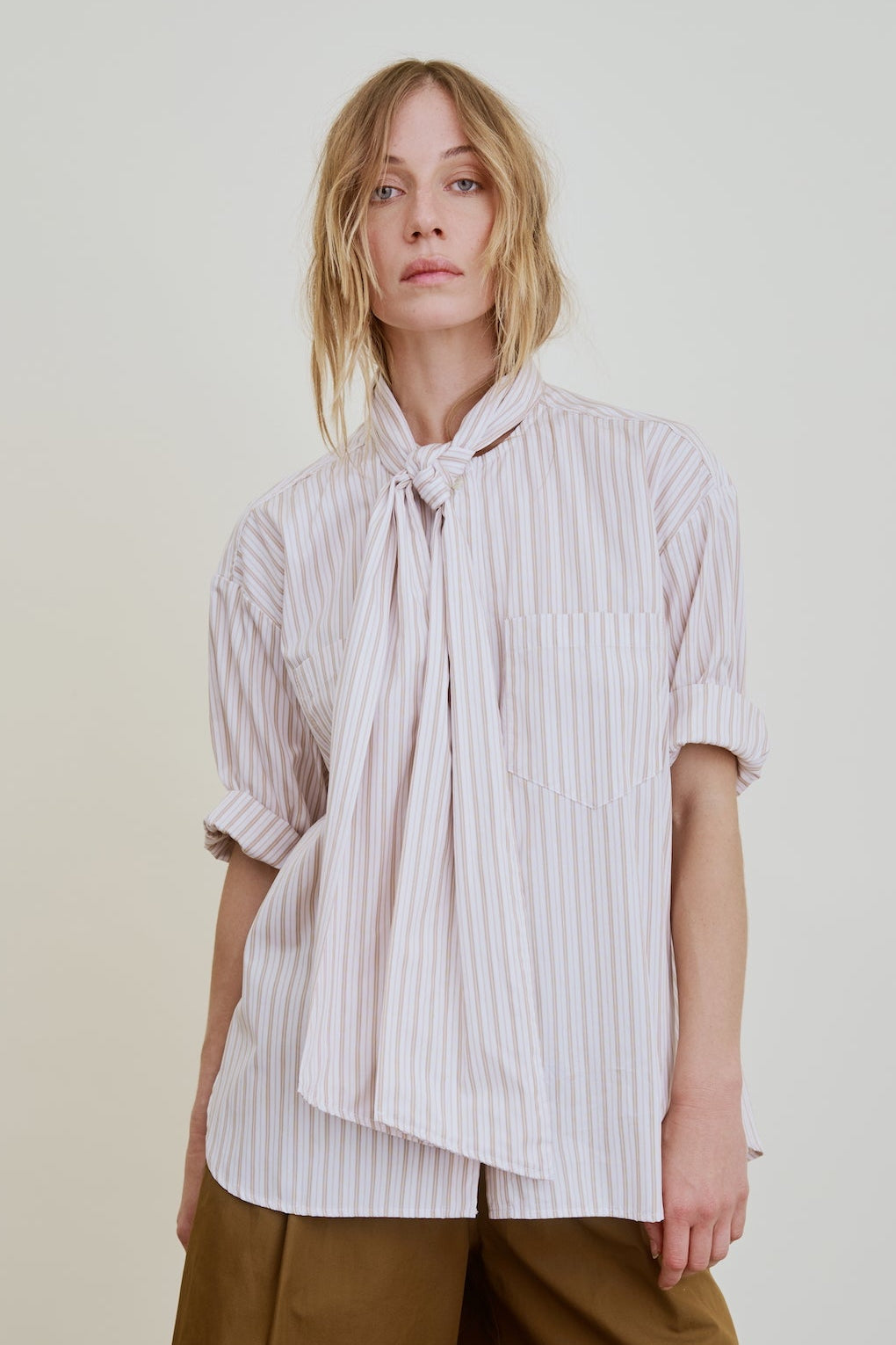 DEAR POLLY | cocoa stripe