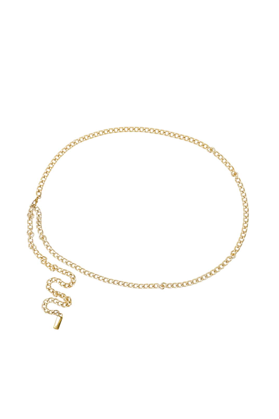 CHAIN BELT | simple curb chain w/tail