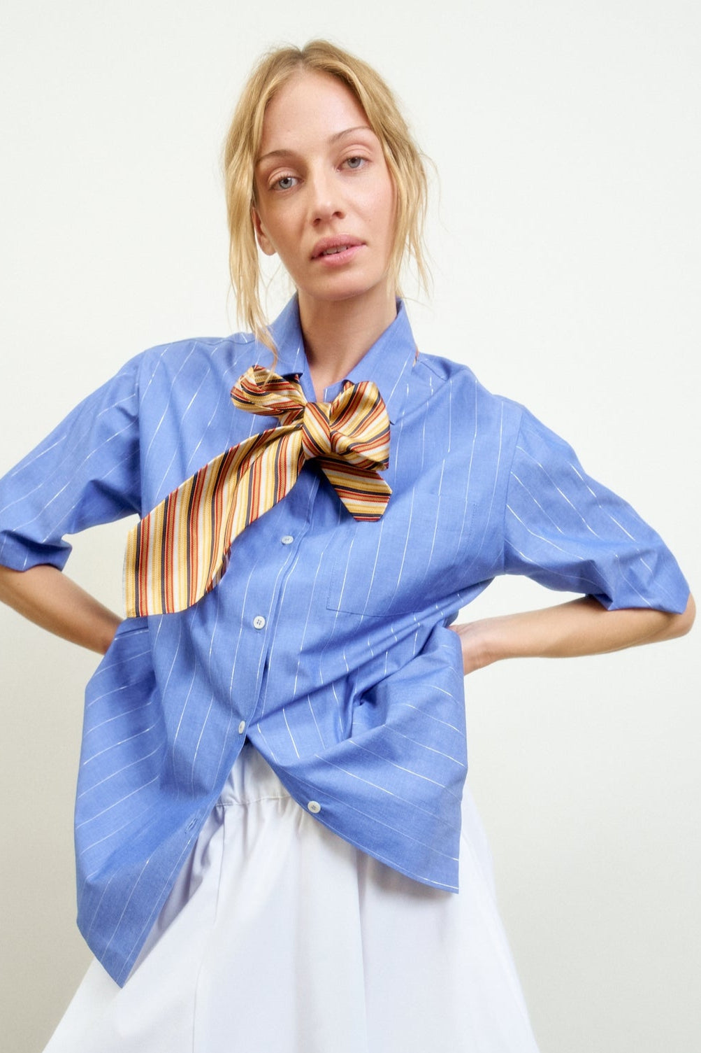 LE CAMP | french blue metallic stripe