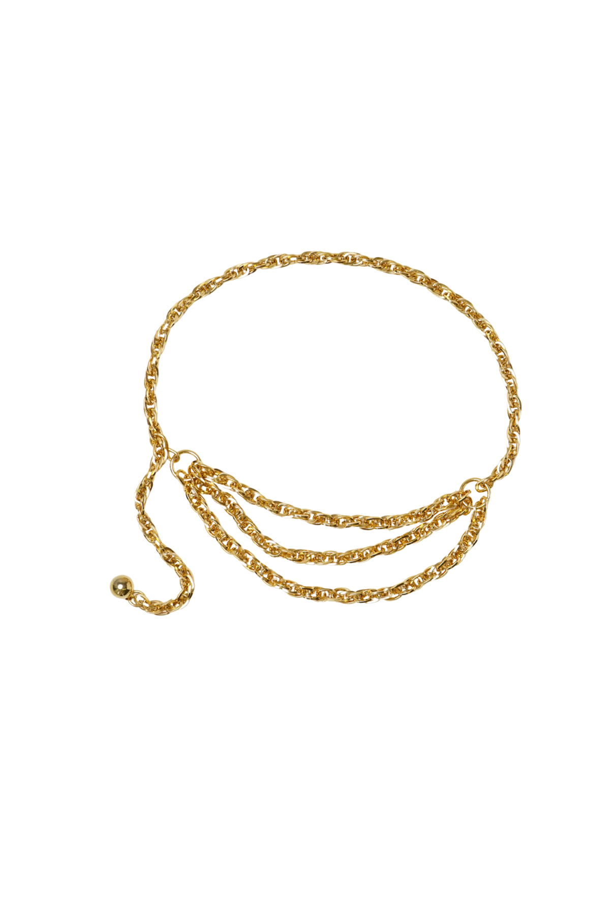 CHAIN BELT | triple swag