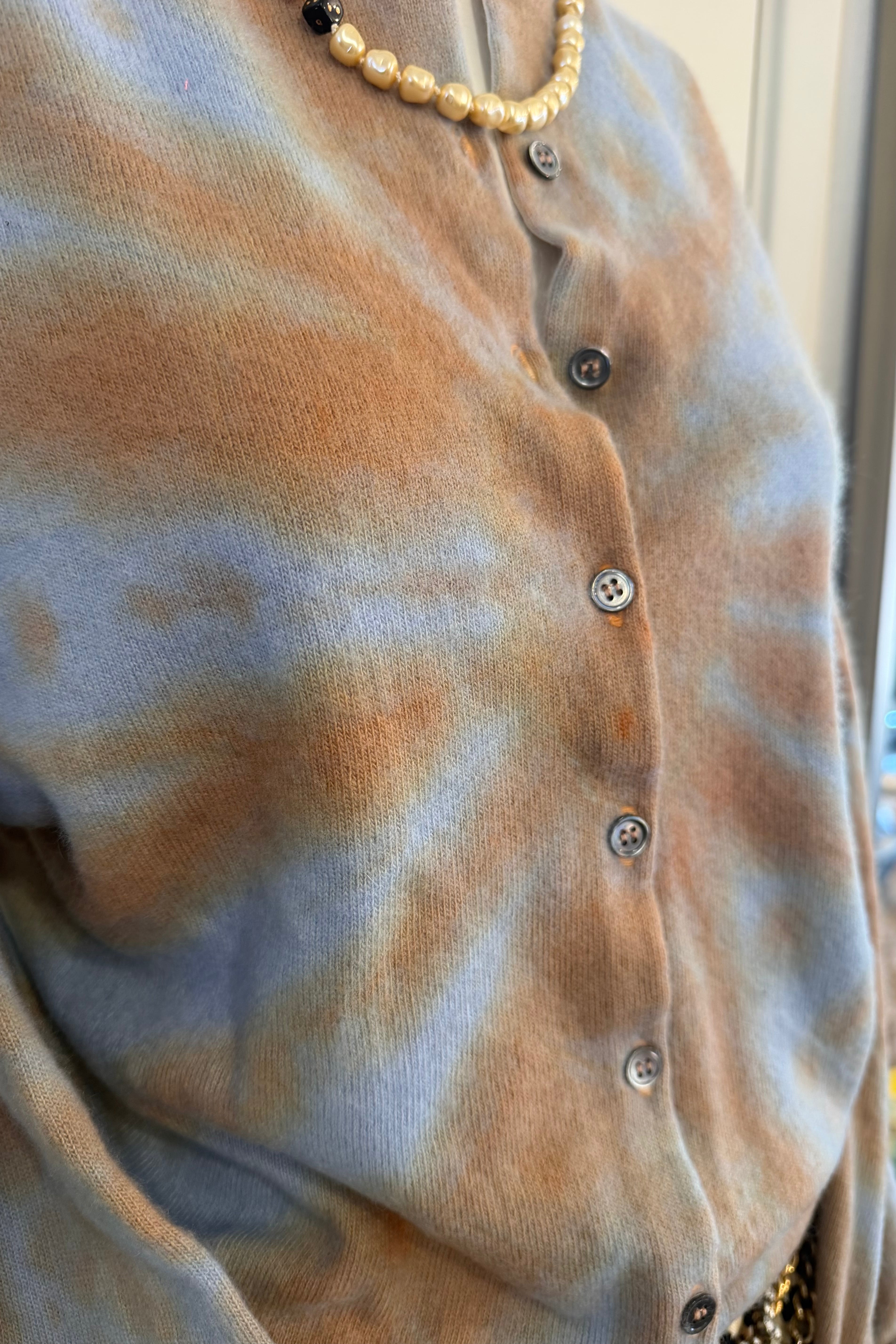 SQUIRT | blue brown tie dye sweater