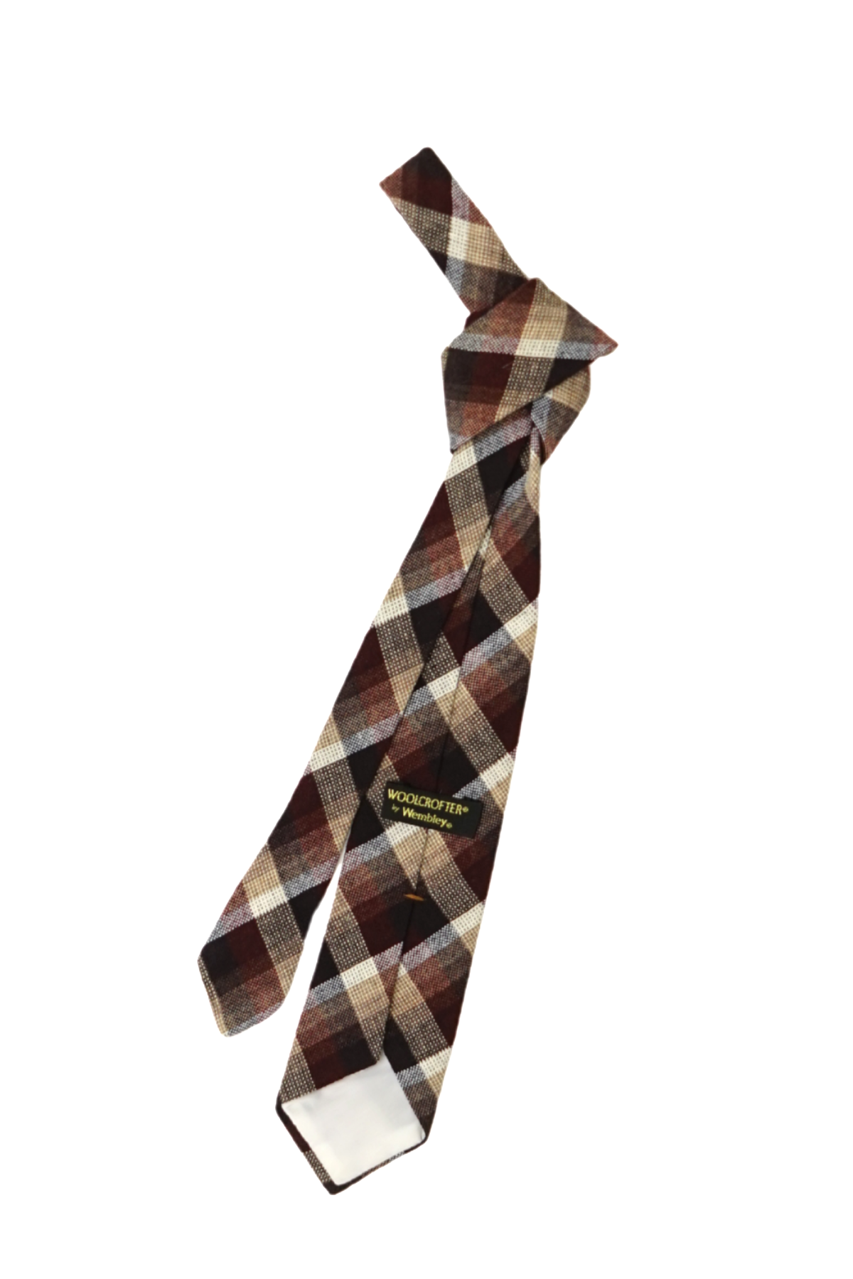 VINTAGE TIE |woolcrofter brown plaid