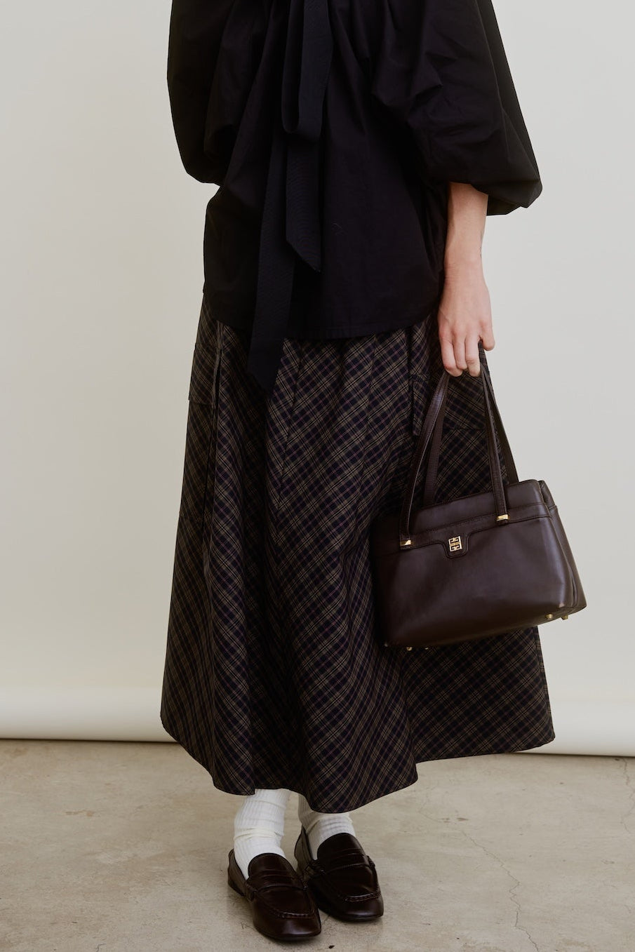 LE CARGO | PLAID BLACK/BRN