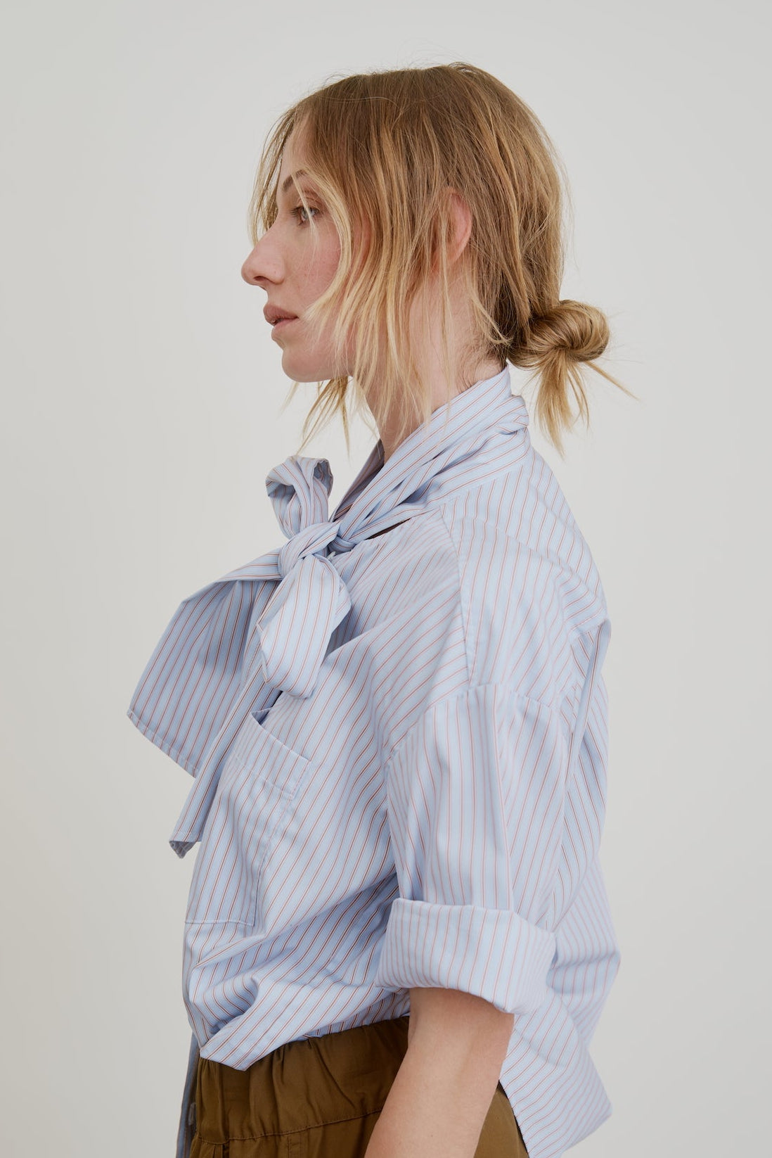 DEAR POLLY | sky blue stripe