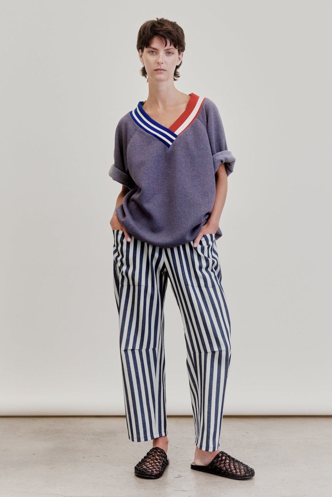 MARTINI PANT | denim stripe