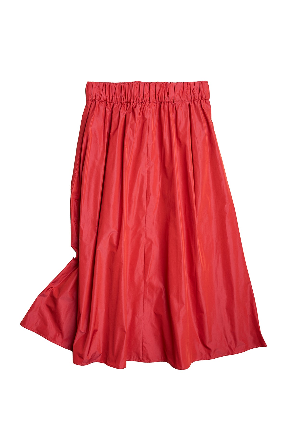 LE SKIRT | red taffeta