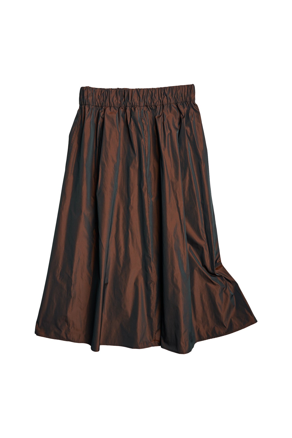 LE SKIRT | brown taffeta