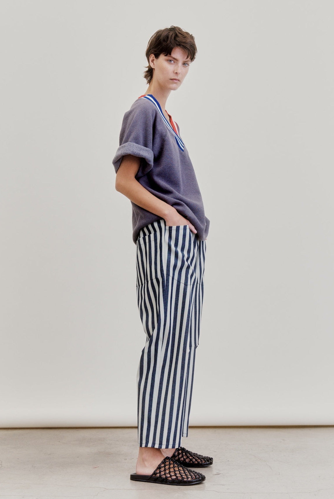 MARTINI PANT | denim stripe