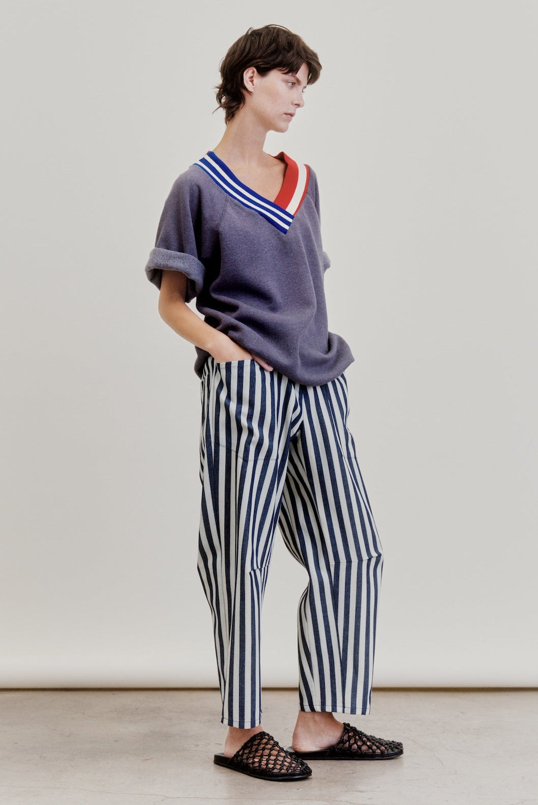 MARTINI PANT | denim stripe