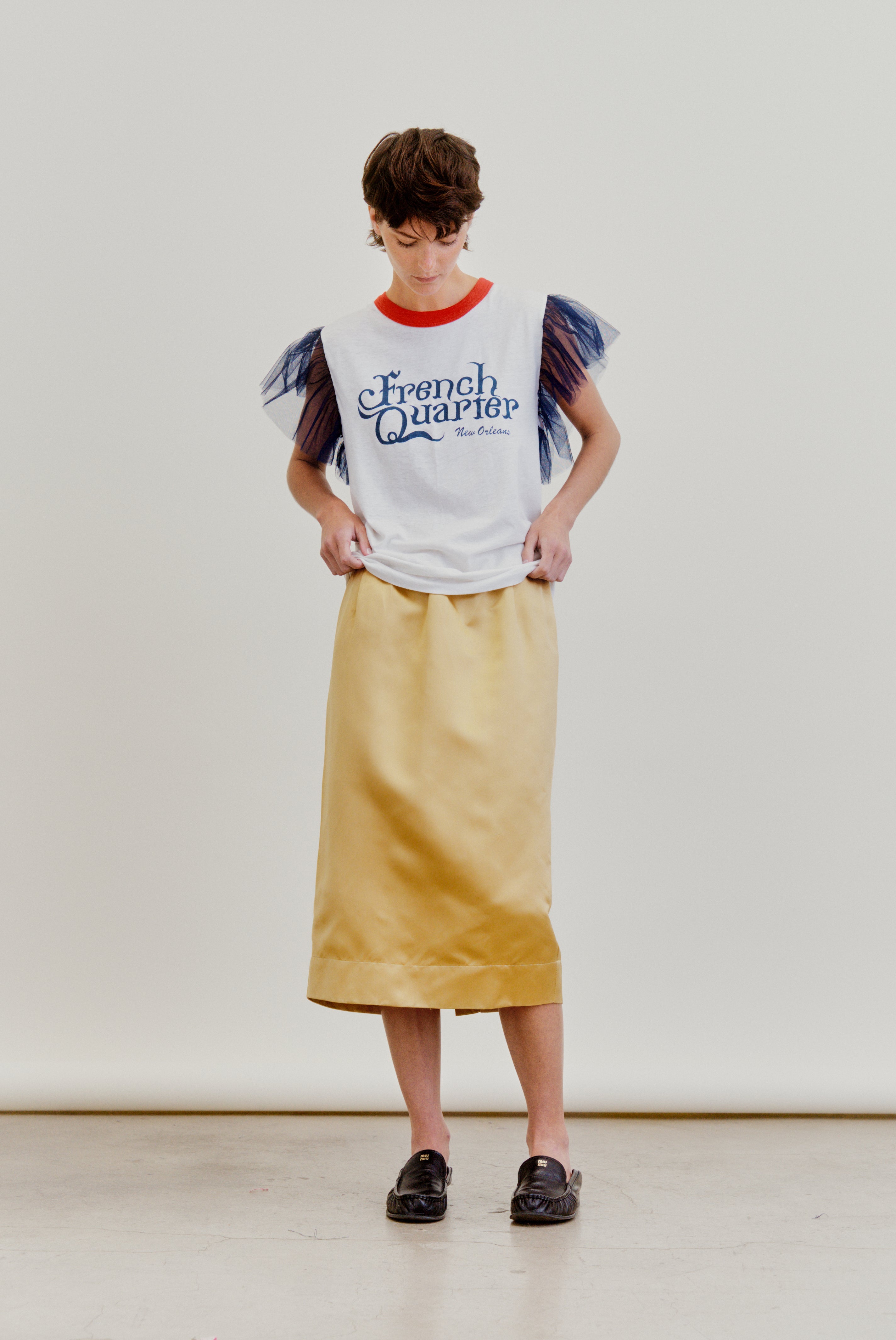 LE PENCIL | gold satin