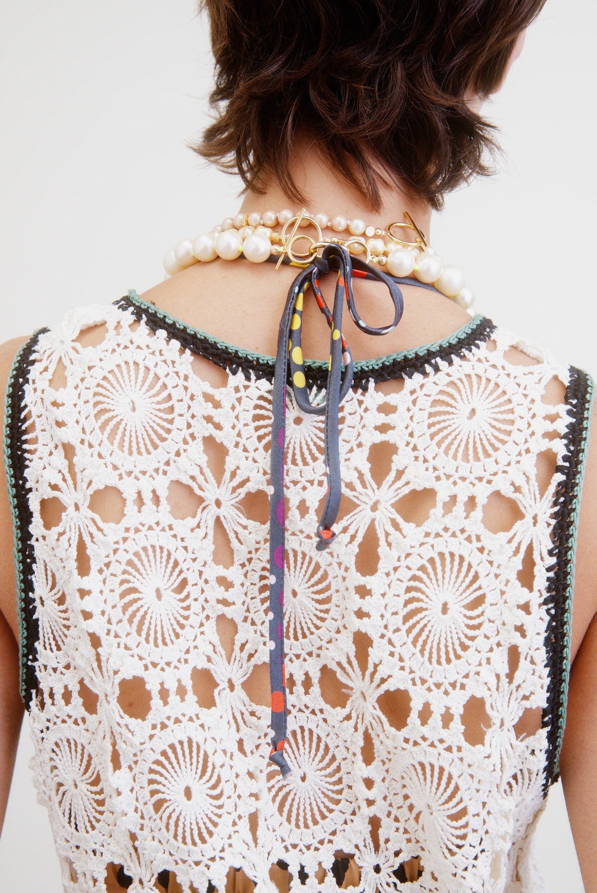 LACEY TANK | ivory crochet
