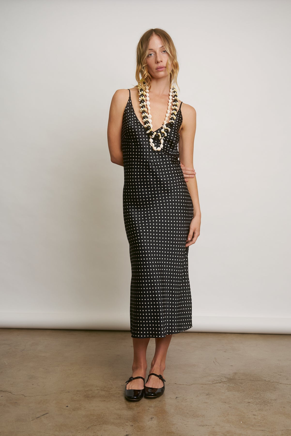 OLIVE | polkadot silk