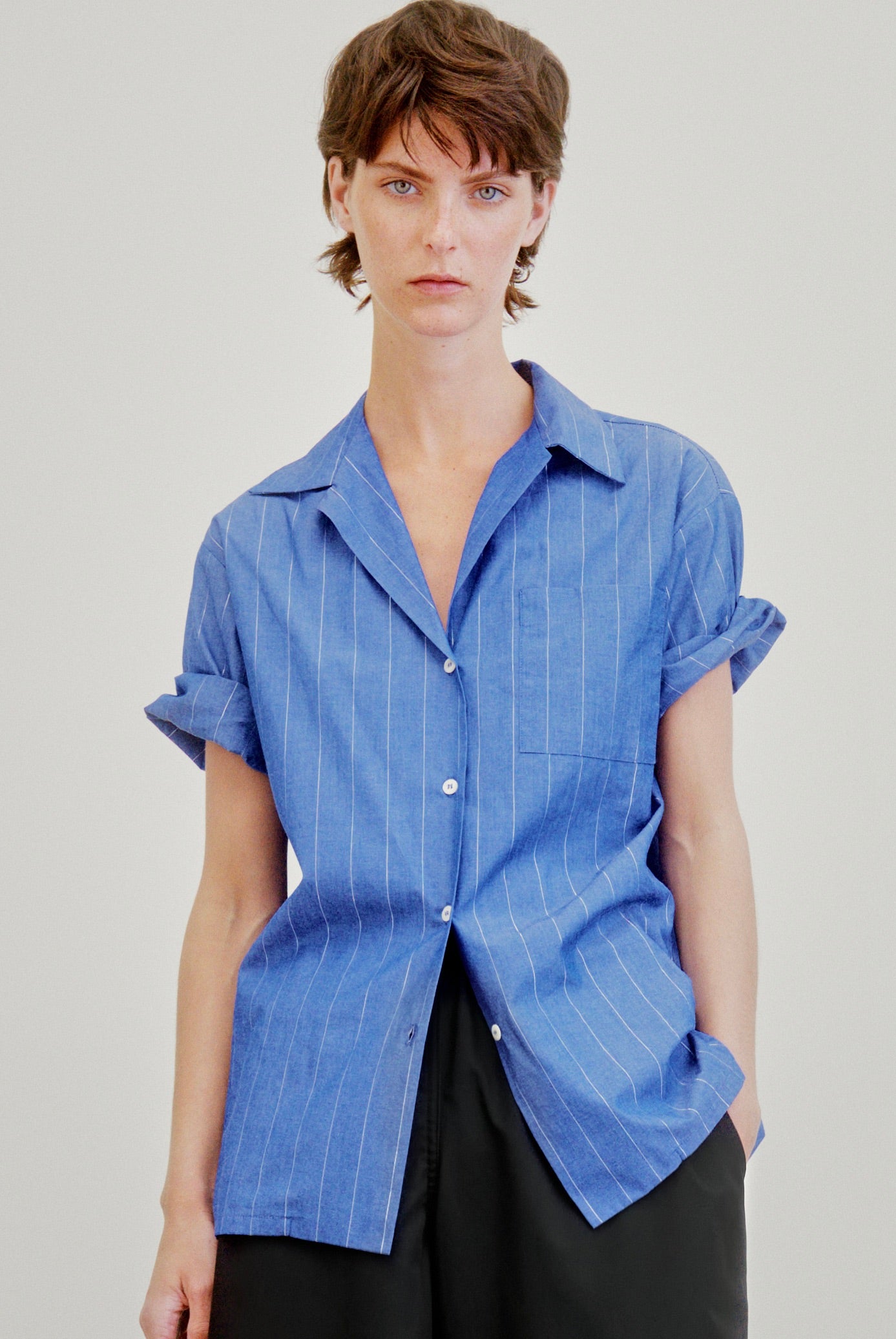 LE CAMP | french blue metallic stripe