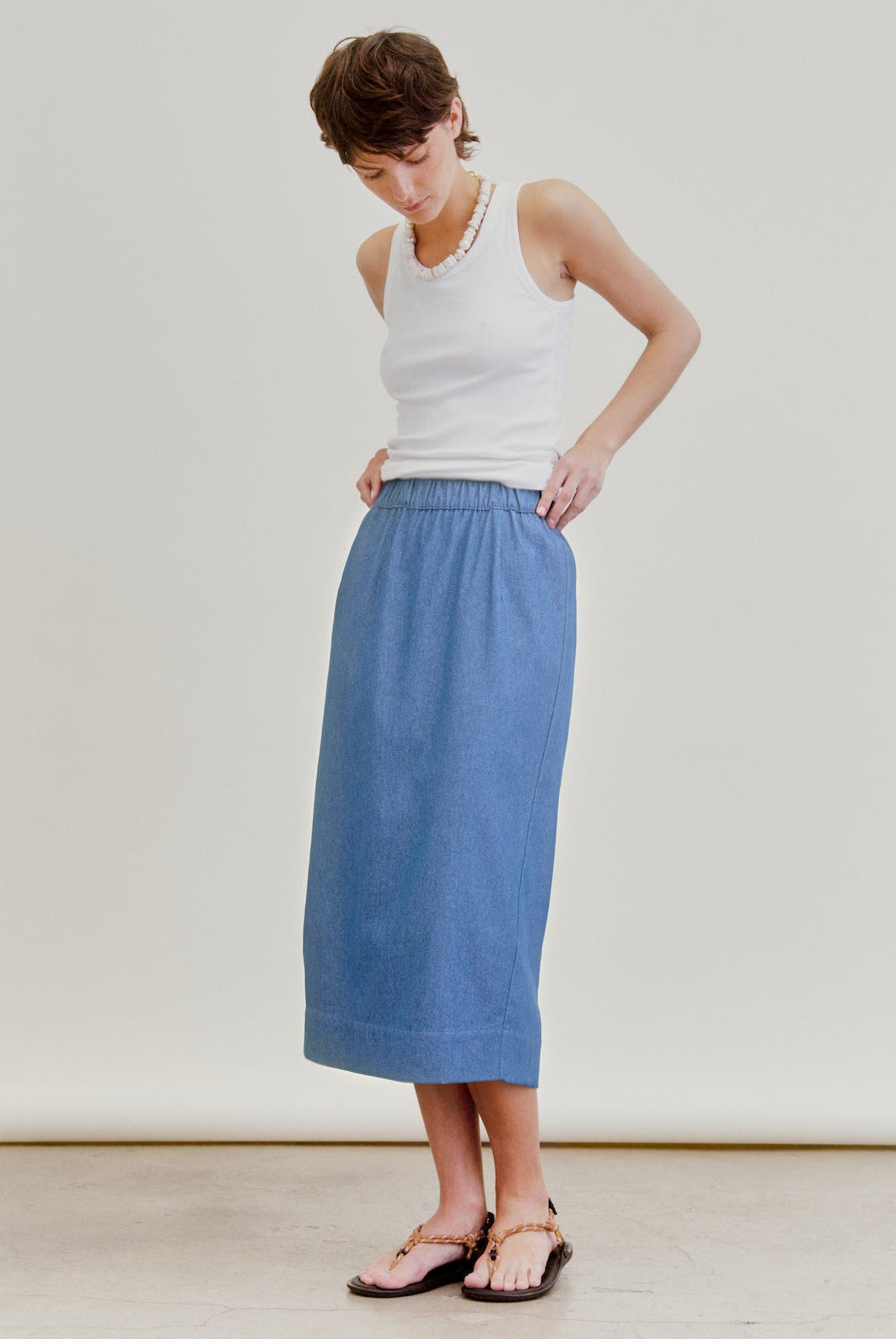 LE PENCIL | washed denim