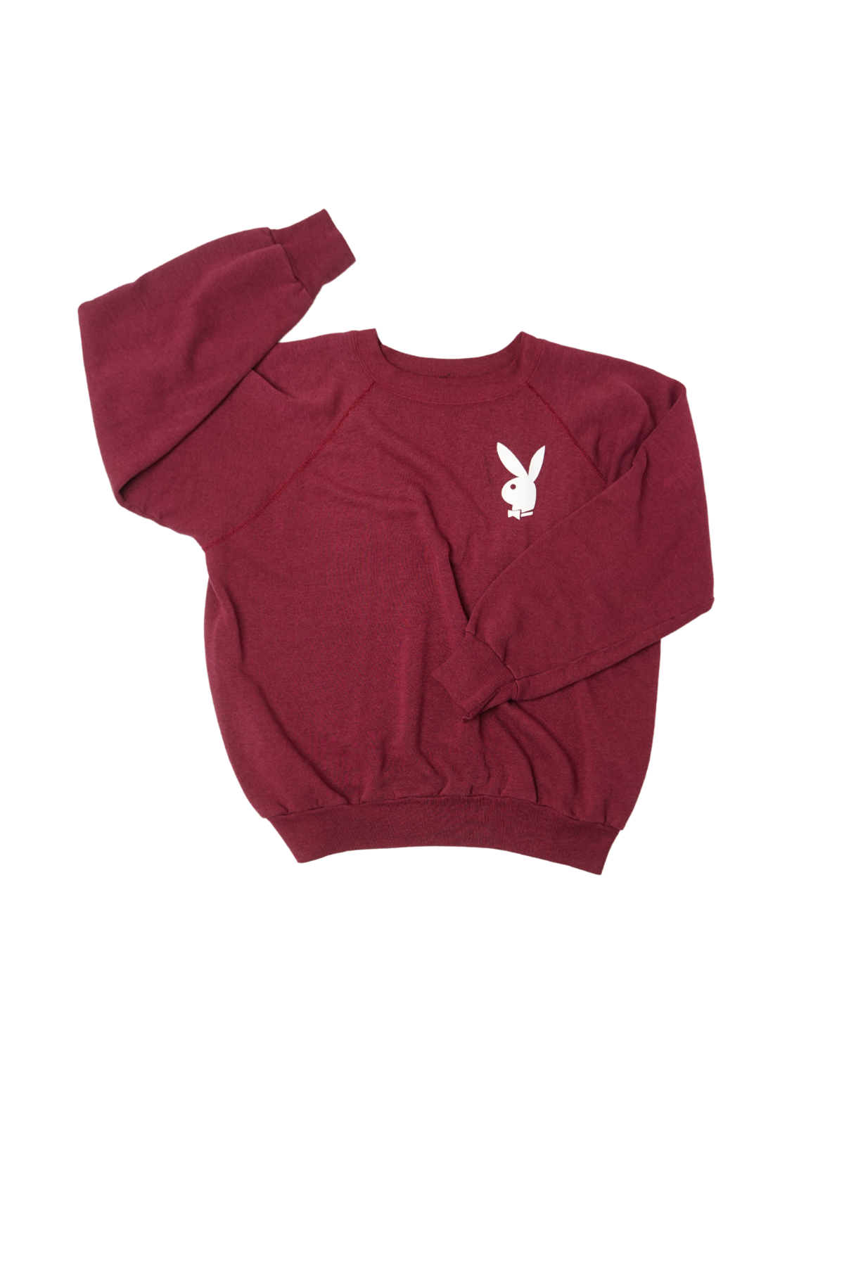 VINTAGE SWEATSHIRT| playboy bunny maroon