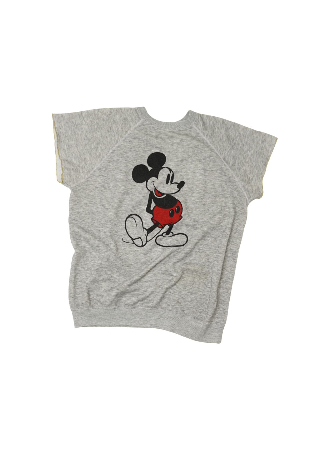 VINTAGE SWEATSHIRT | cut off sleeve mickey mouse
