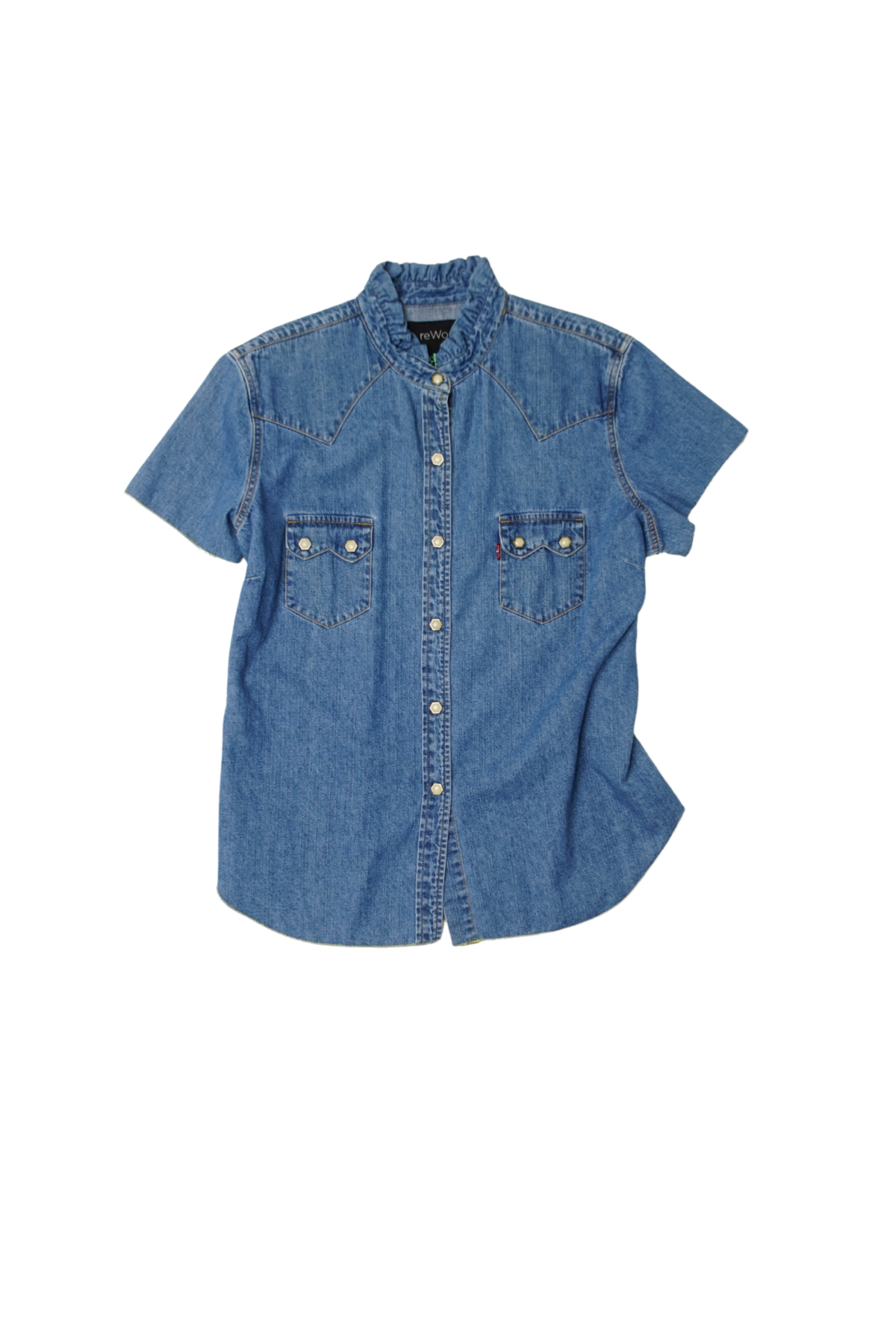 WILLIE| ruffle neck denim #1