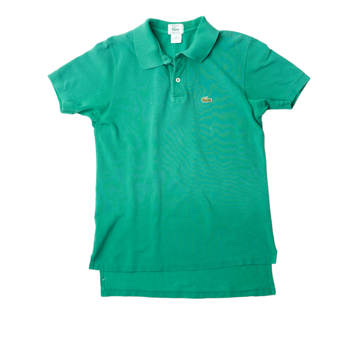 Aquarius Cocktail Aqc Vintage POLO Lacoste Splatter Green
