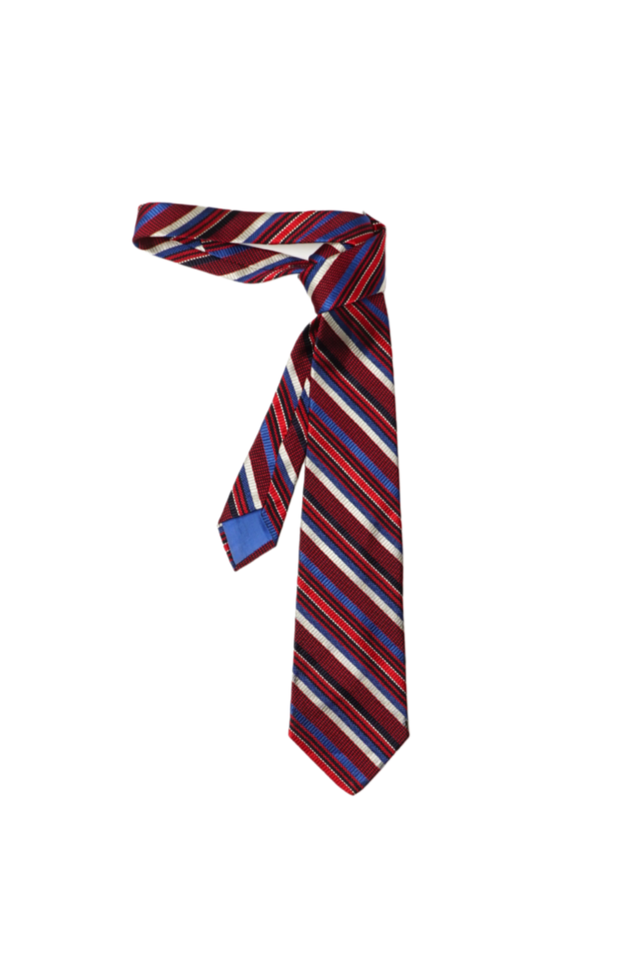 VINTAGE TIE | lanvin red blue stripe