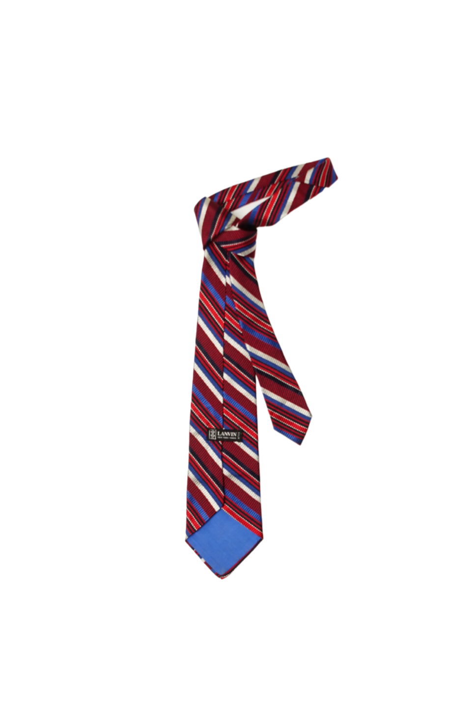 VINTAGE TIE | lanvin red blue stripe