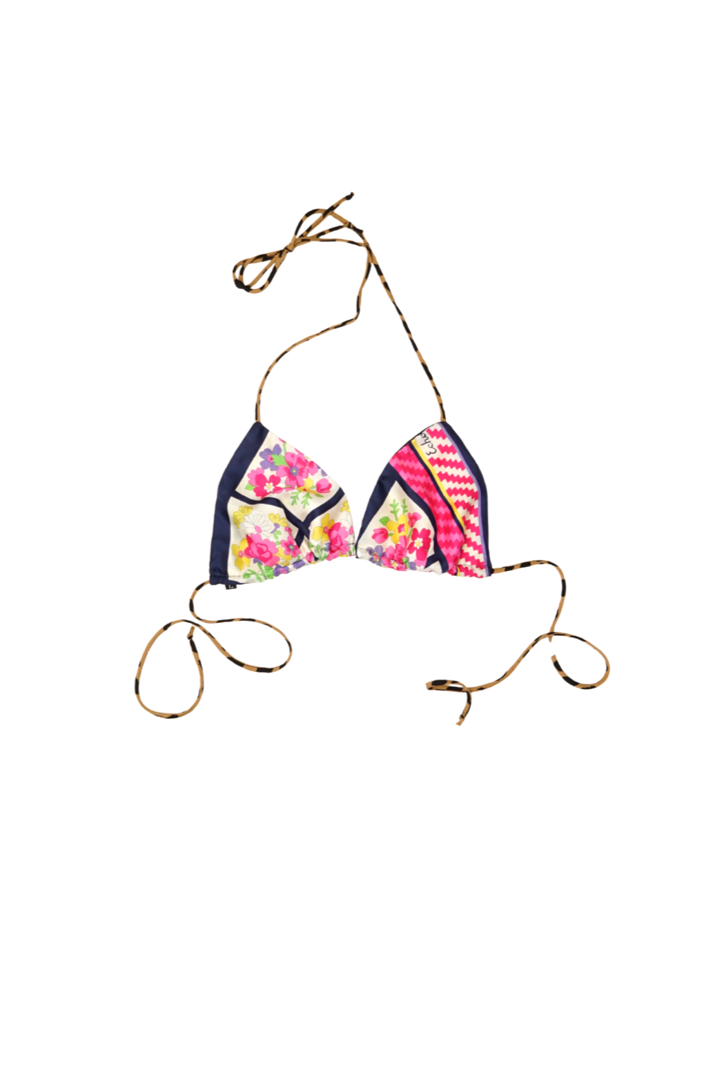 GIGI | bikini top navy floral