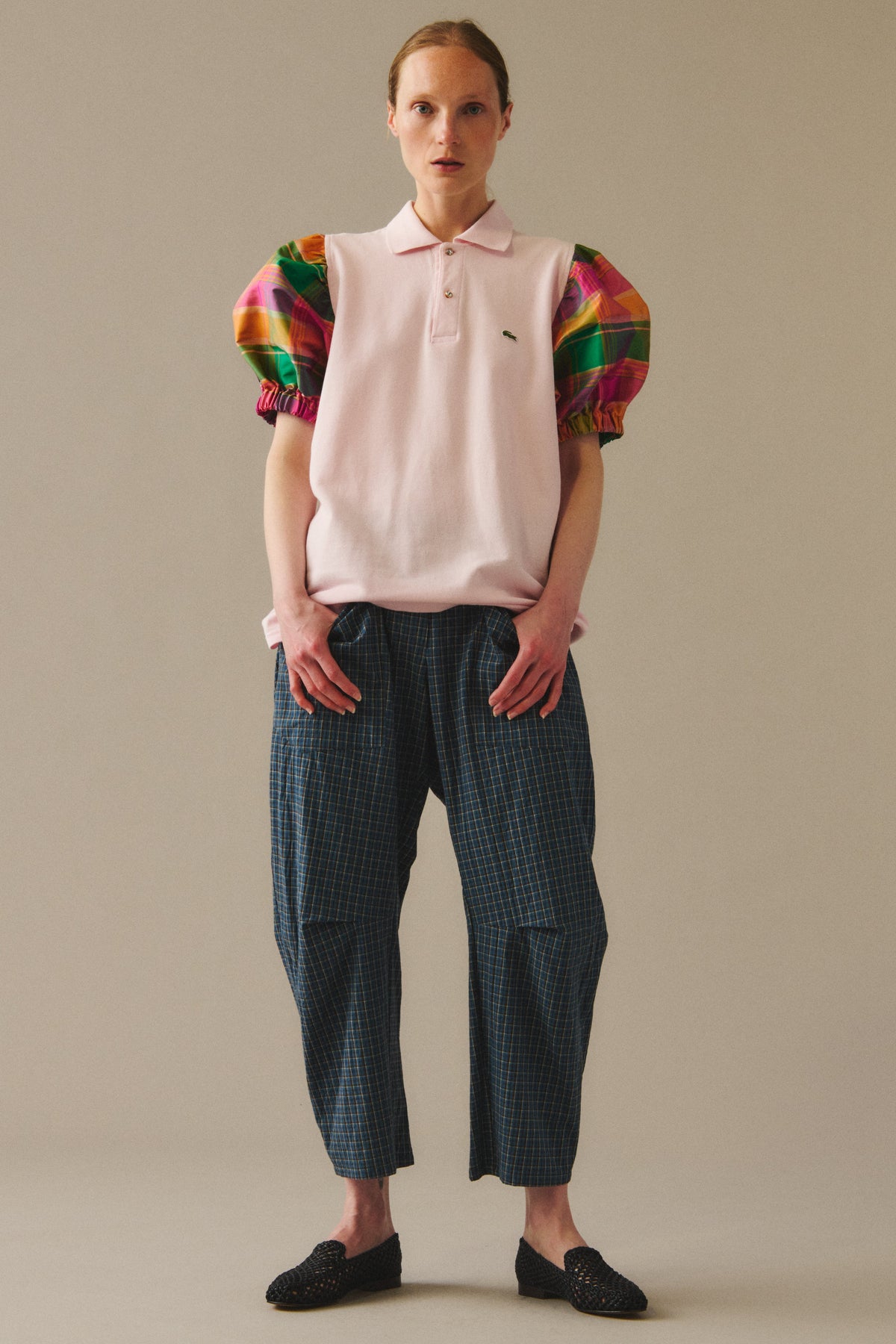MARTINI PANT | blue and brown plaid