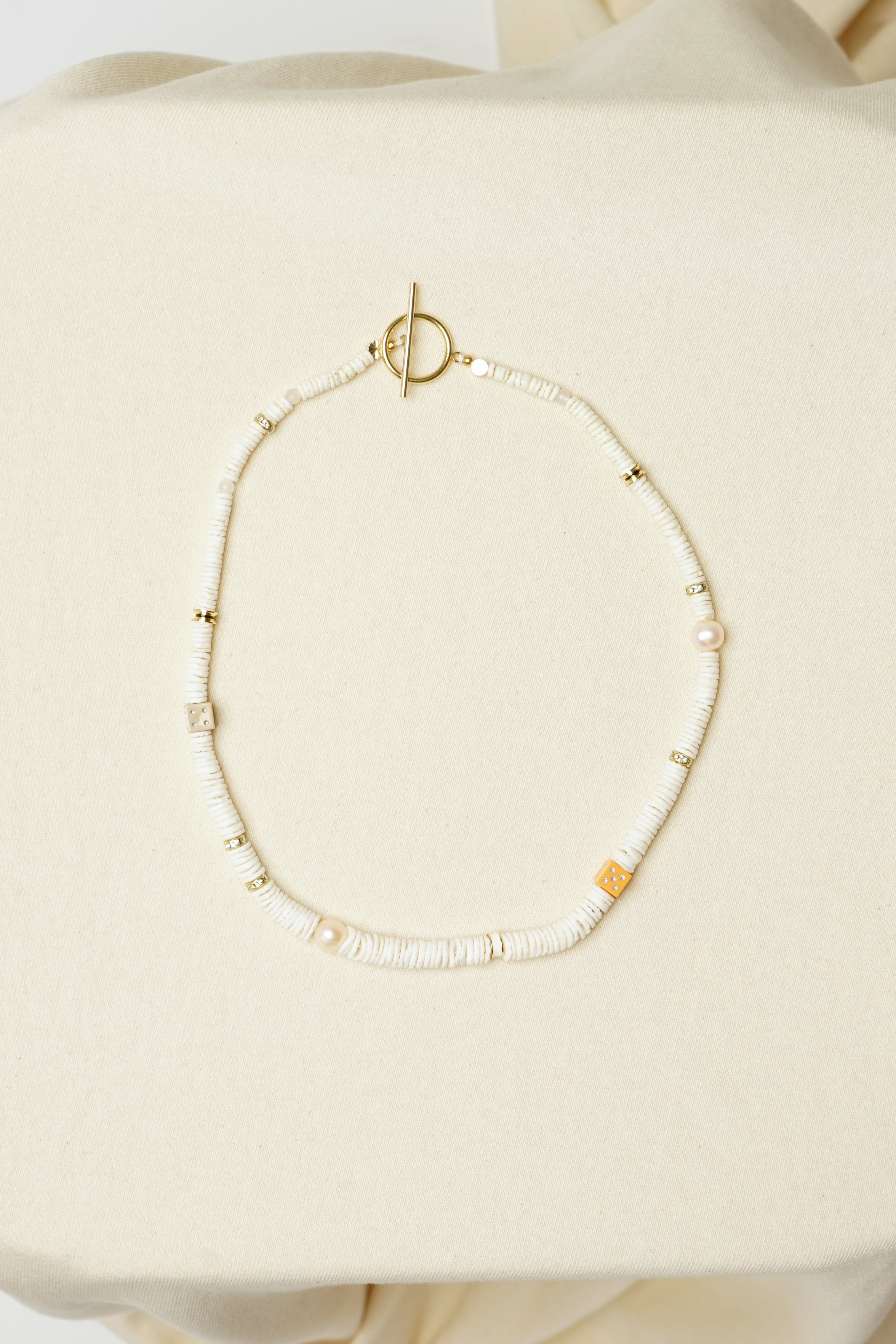 CHOKER | puka & pearl mix 3